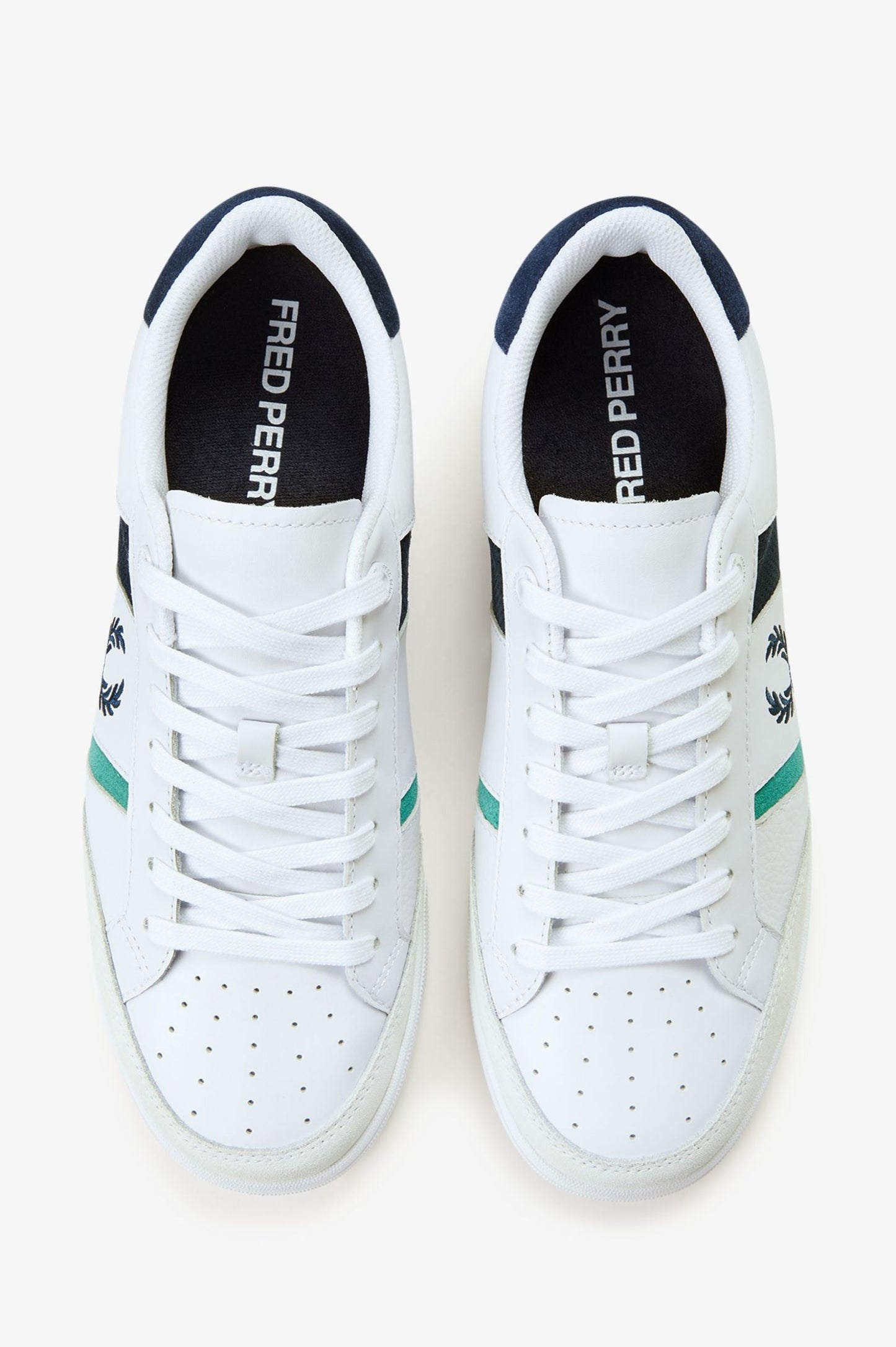 Fred Perry B725 Leather/ Suede White