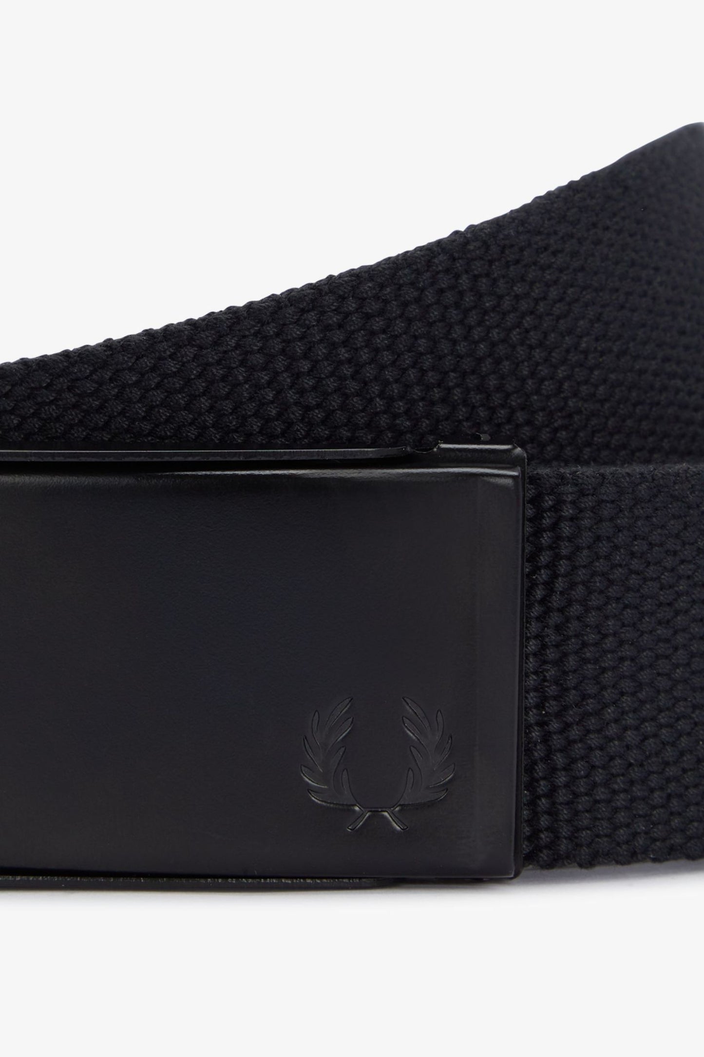 Fred Perry Branded Webbing Belt Black