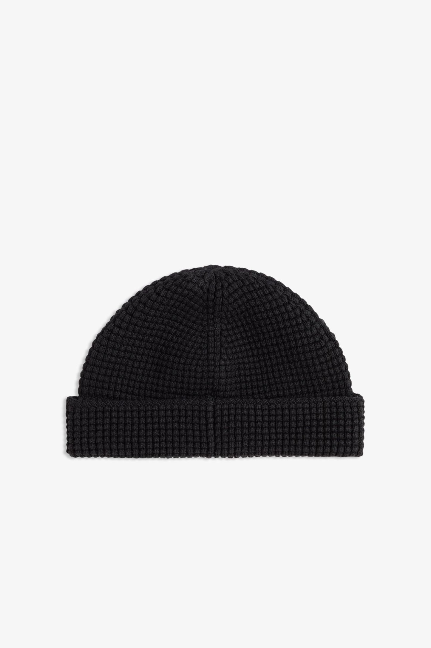 Fred Perry Waffle Beanie Black