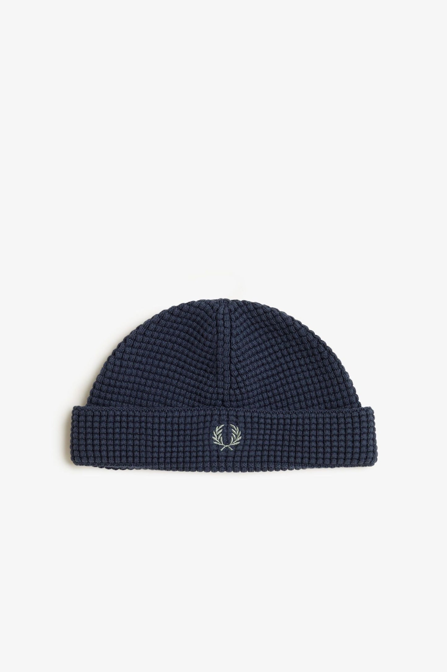 Fred Perry Waffle Beanie Dark Airforce