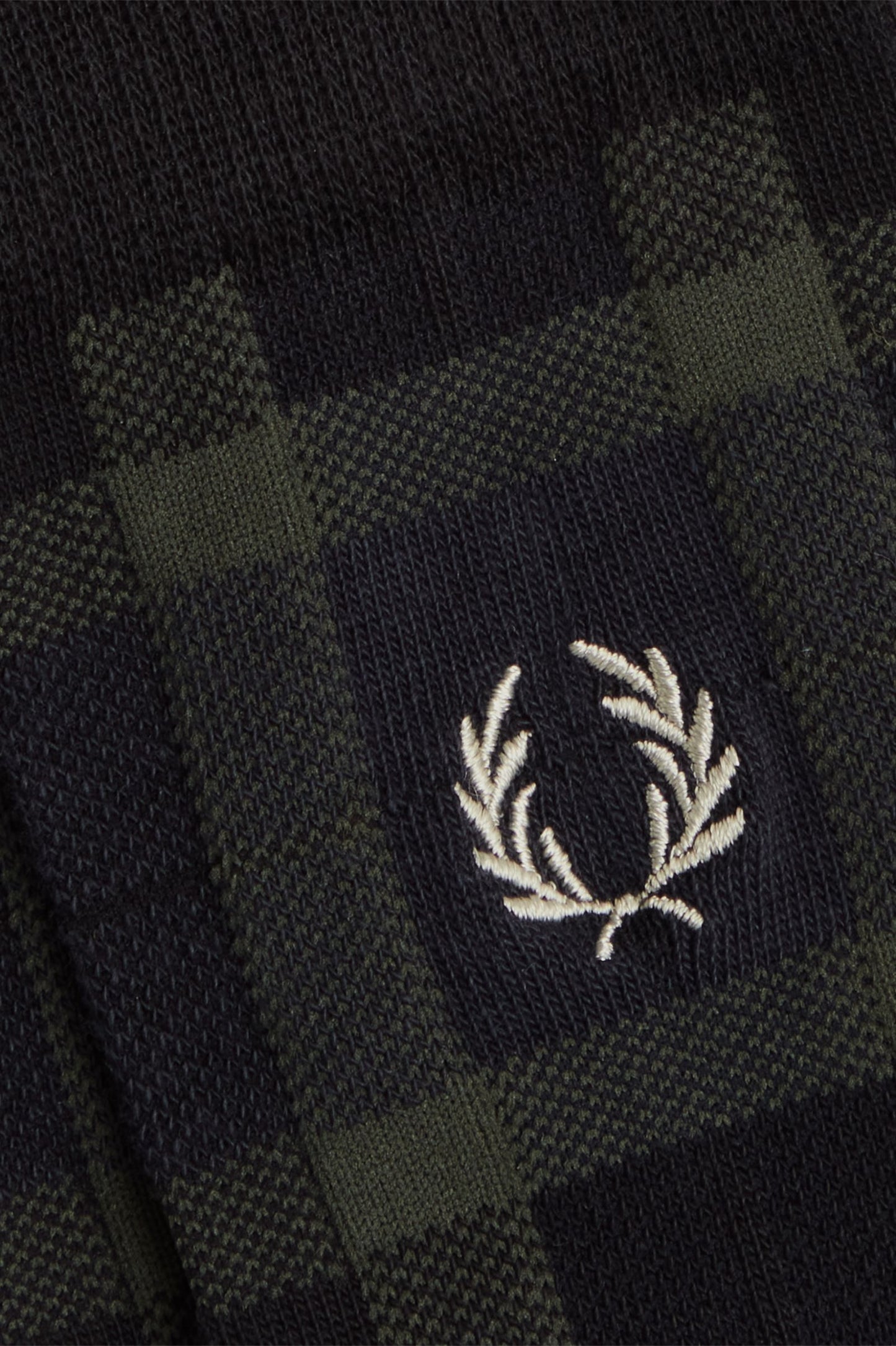 Fred Perry Tartan Socks Field Green / Light Oyster