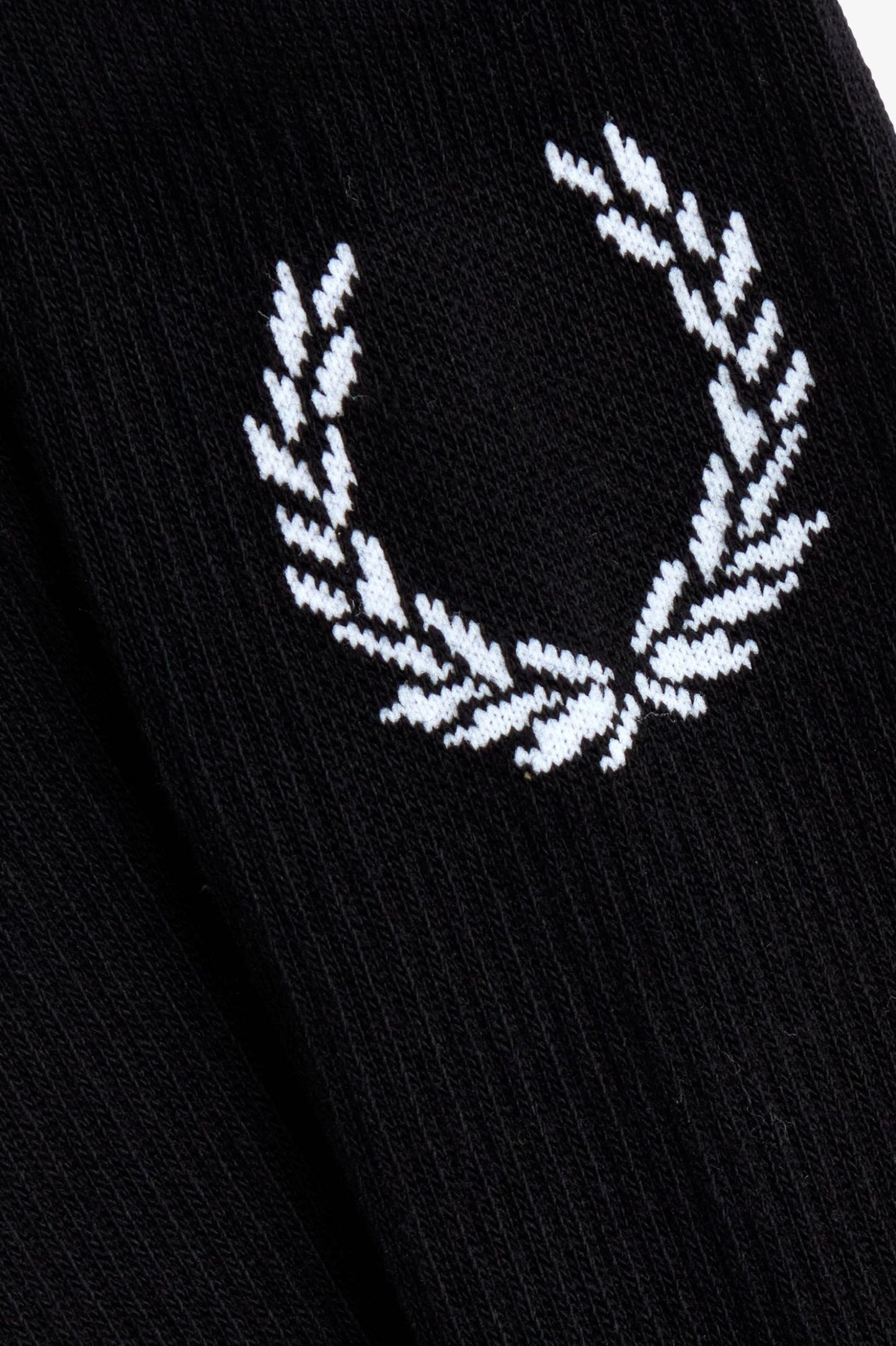 Fred Perry Laurel Wreath Jacquard Sock Black / Snow White