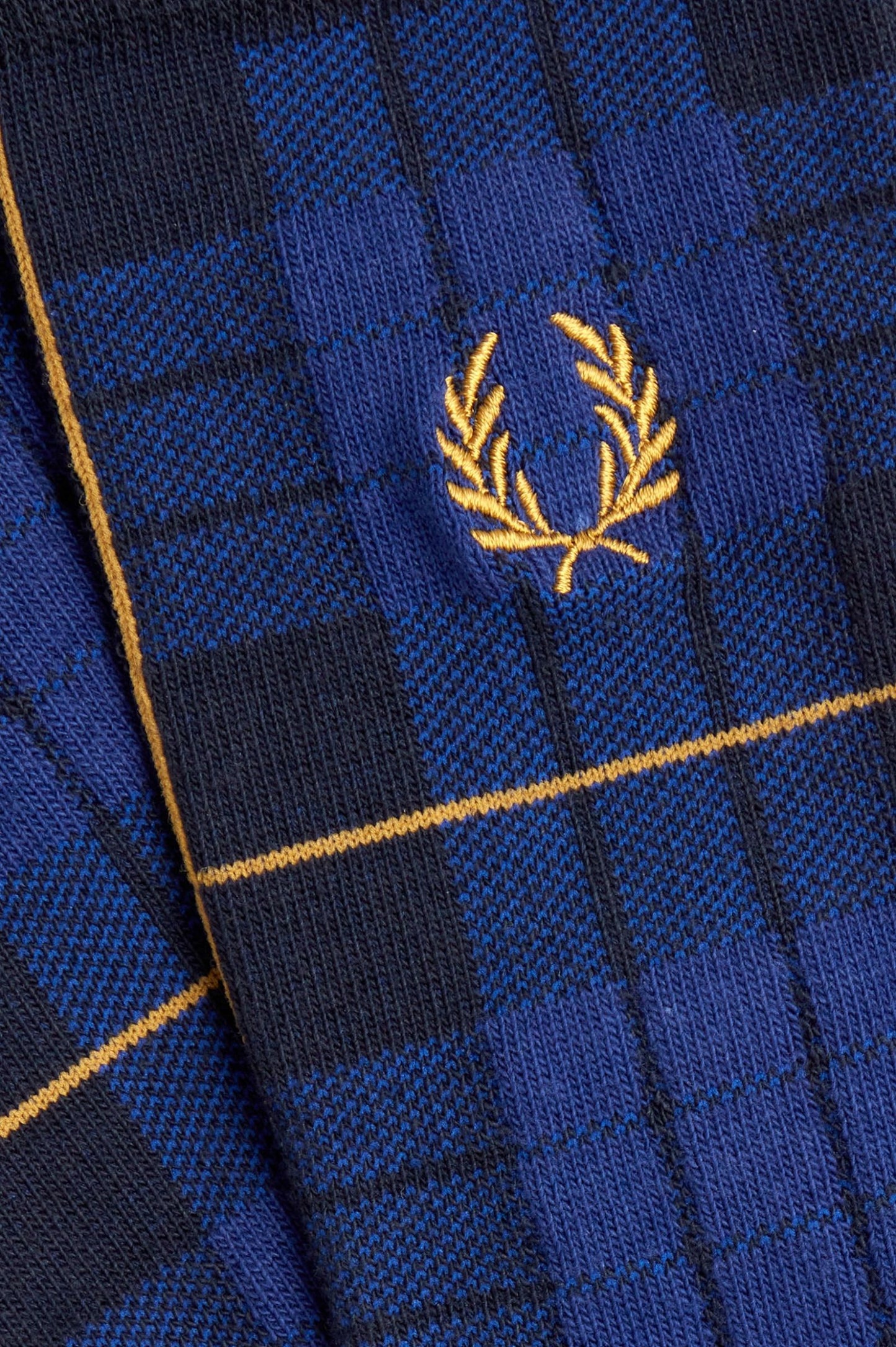 Fred Perry Tartan Sock Navy