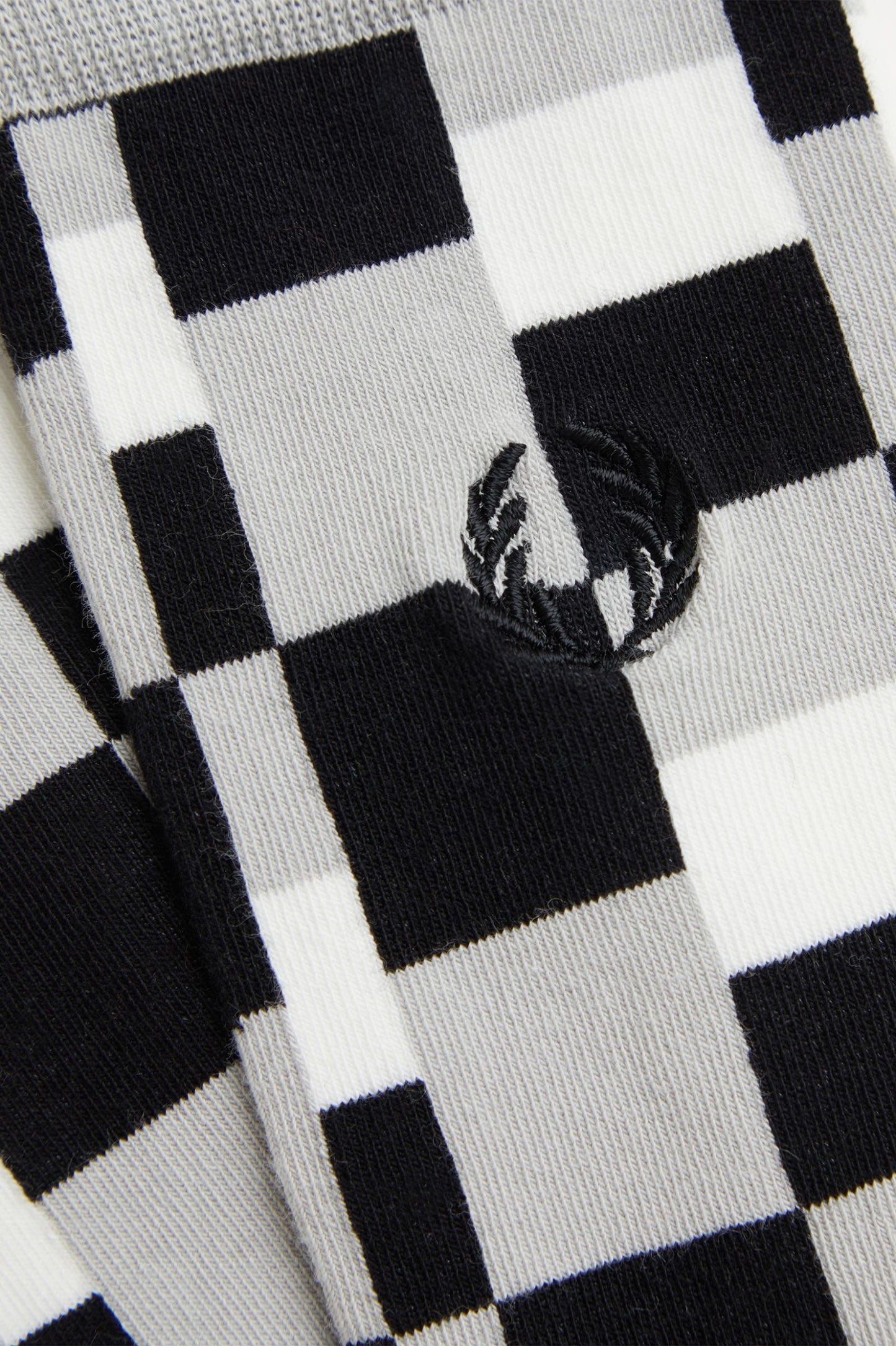 Fred Perry Glitch Print Brushed Sock Limestone