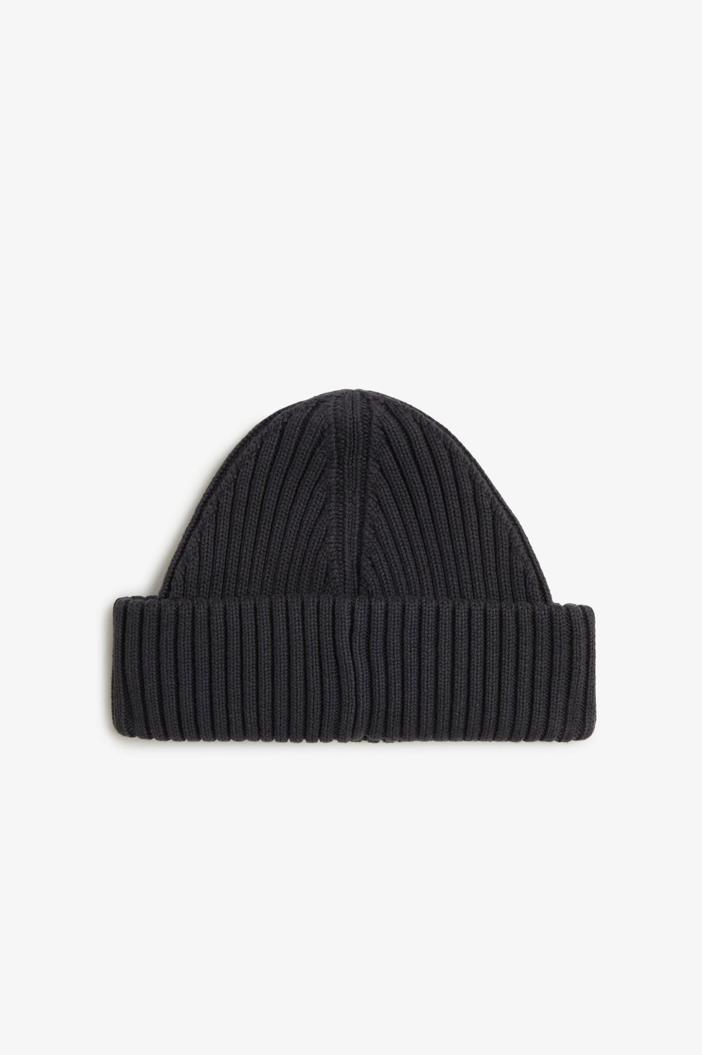 Fred Perry Cotton Rib Beanie Anchor Grey