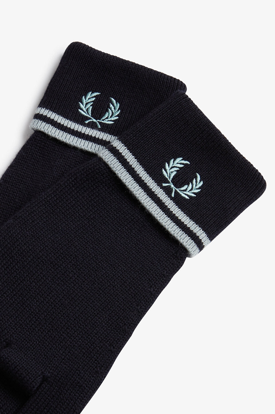 Fred Perry Twin Tipped Merino Wool Gloves Navy / Silverblue