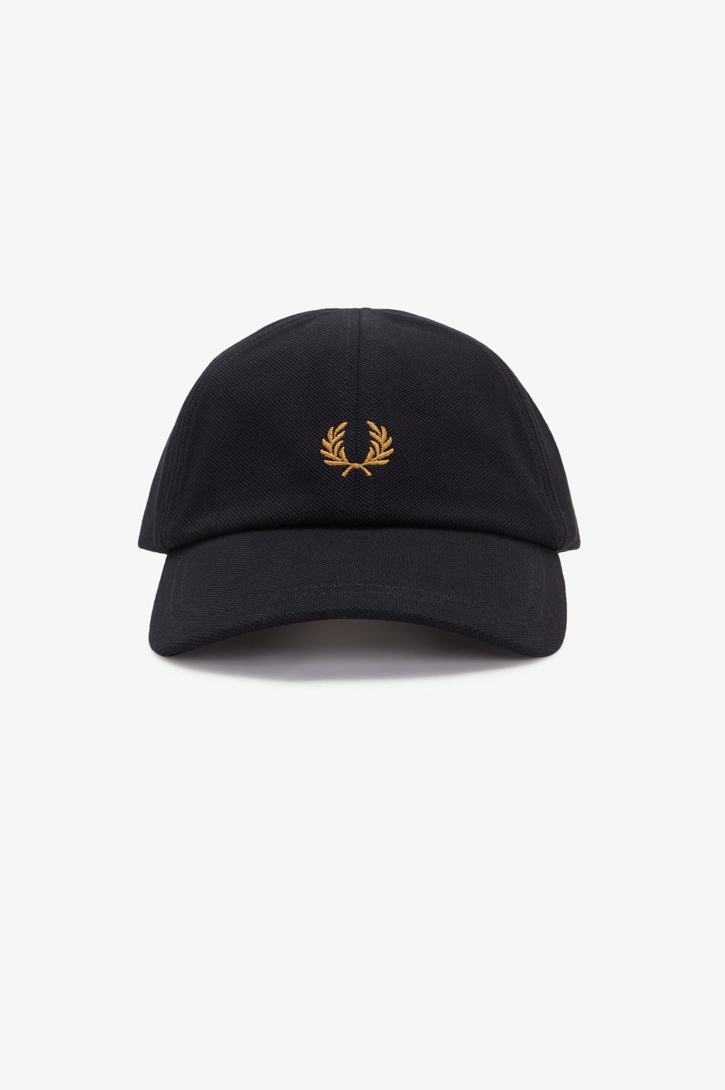 Fred Perry Piqué Classic Cap Black / Dark Caramel