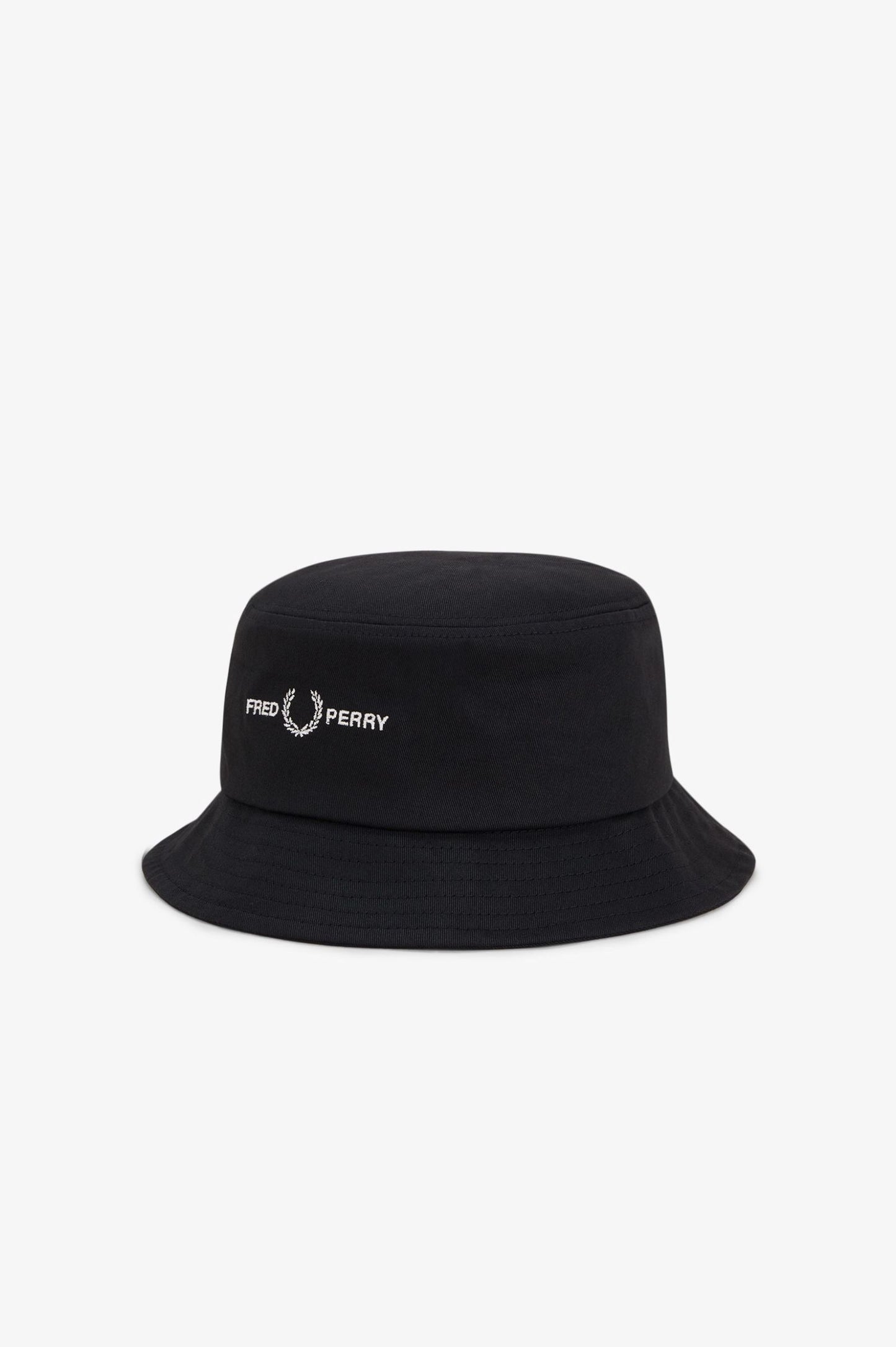 Fred Perry Fred Laurel Perry Twill Bucket Hat Black