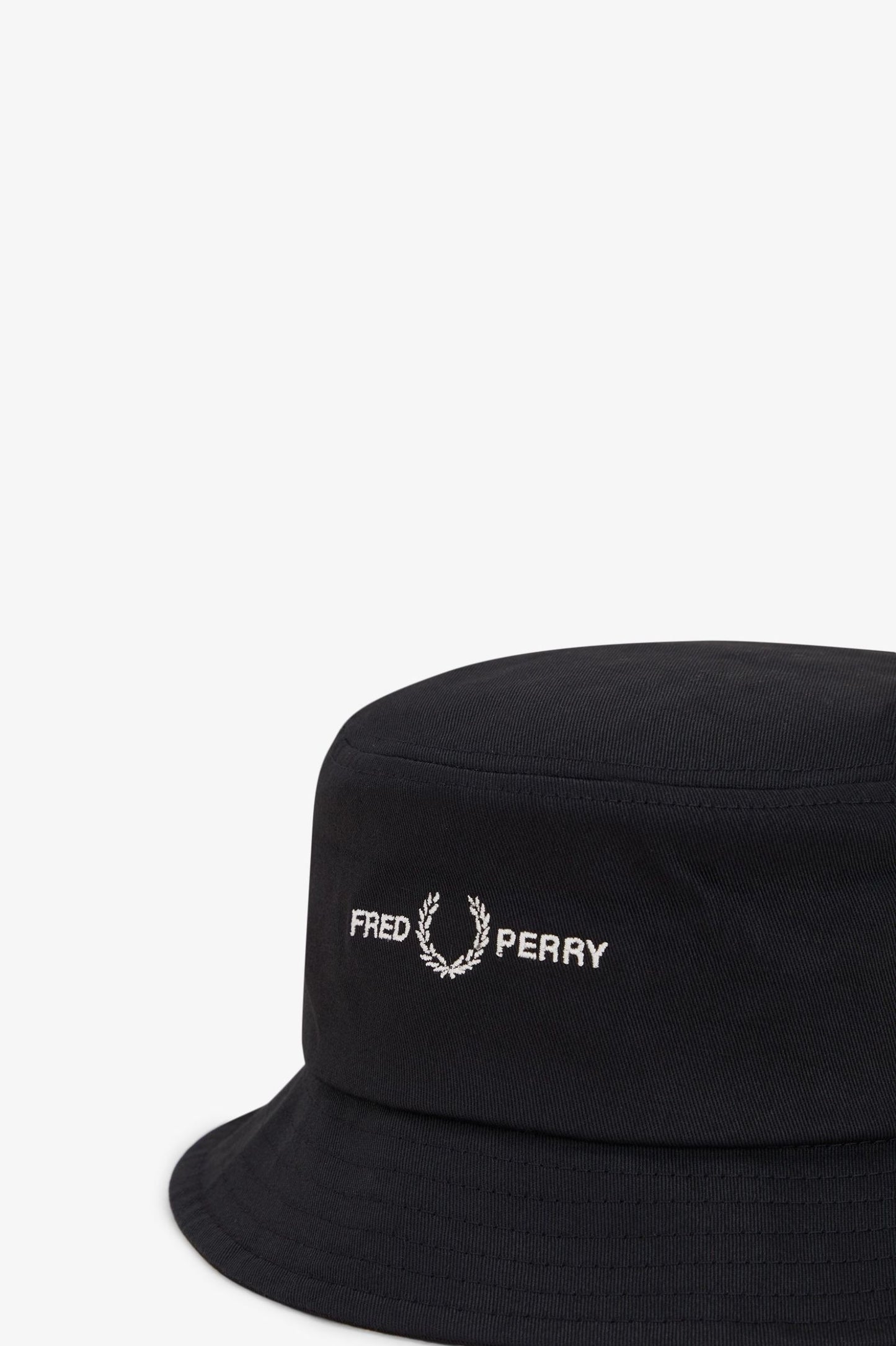Fred Perry Fred Laurel Perry Twill Bucket Hat Black
