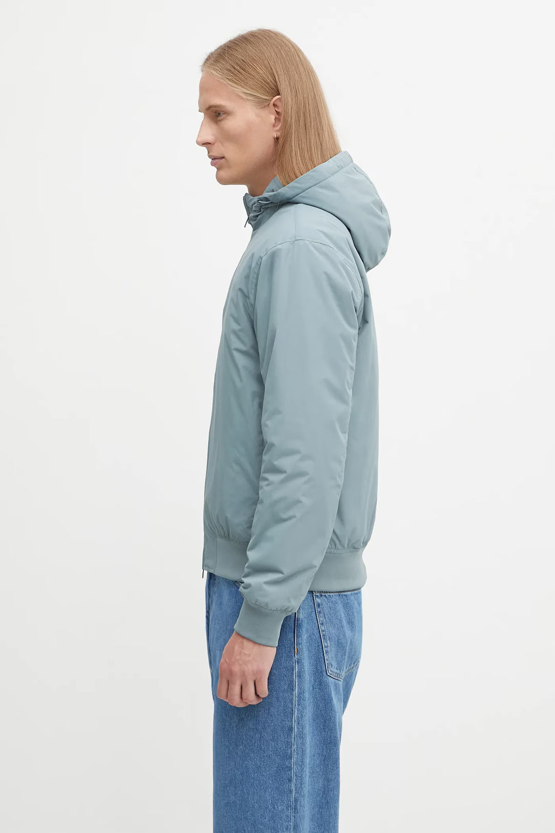 Fred Perry Hooded Brentham Jacket Stockport Blue