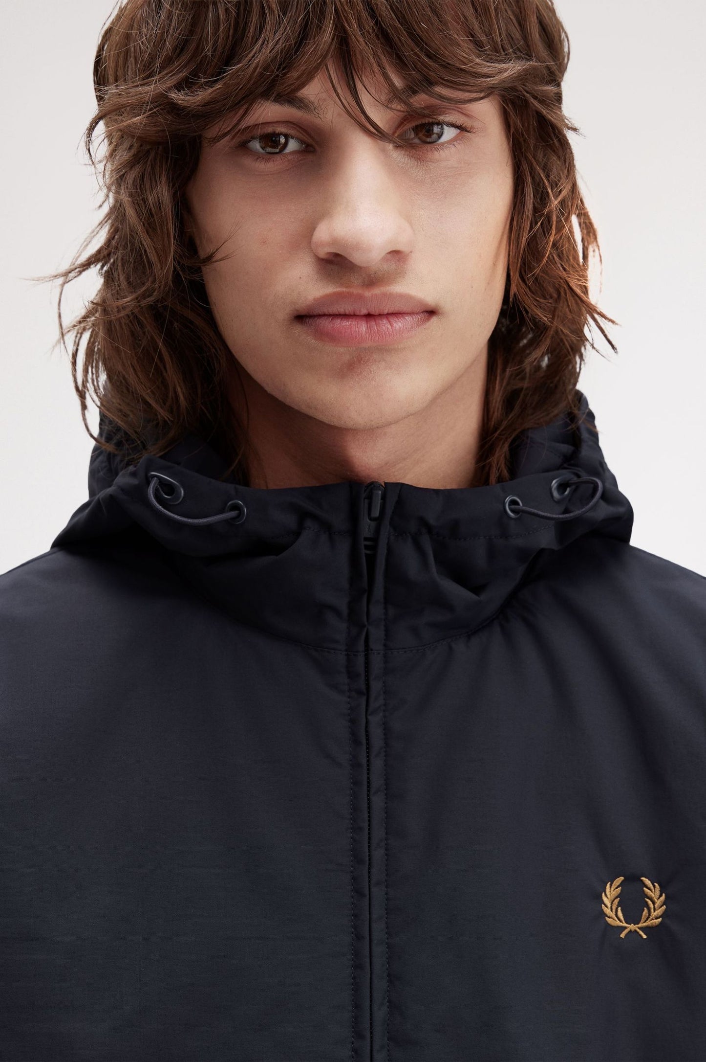 Fred Perry Hooded Brentham Jacket Navy