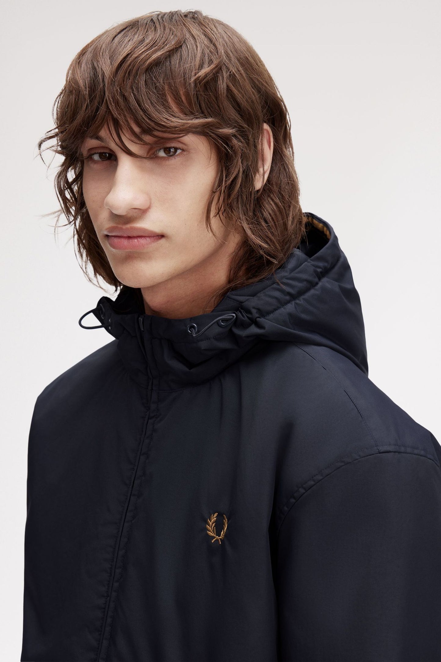 Fred Perry Hooded Brentham Jacket Navy