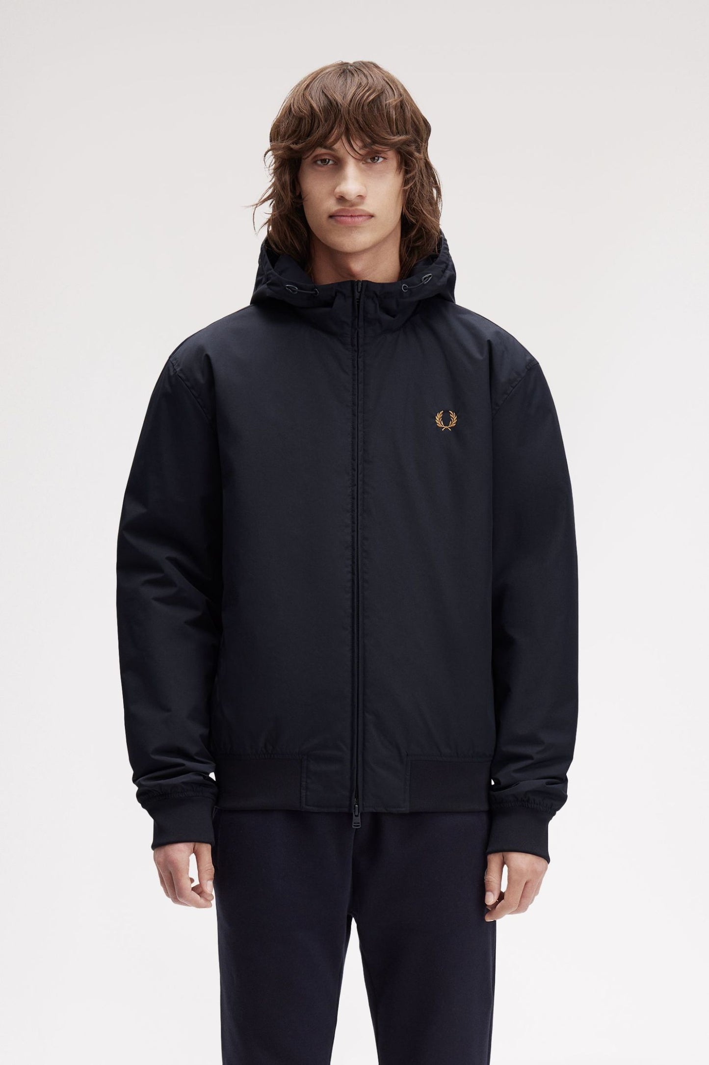 Fred Perry Hooded Brentham Jacket Navy