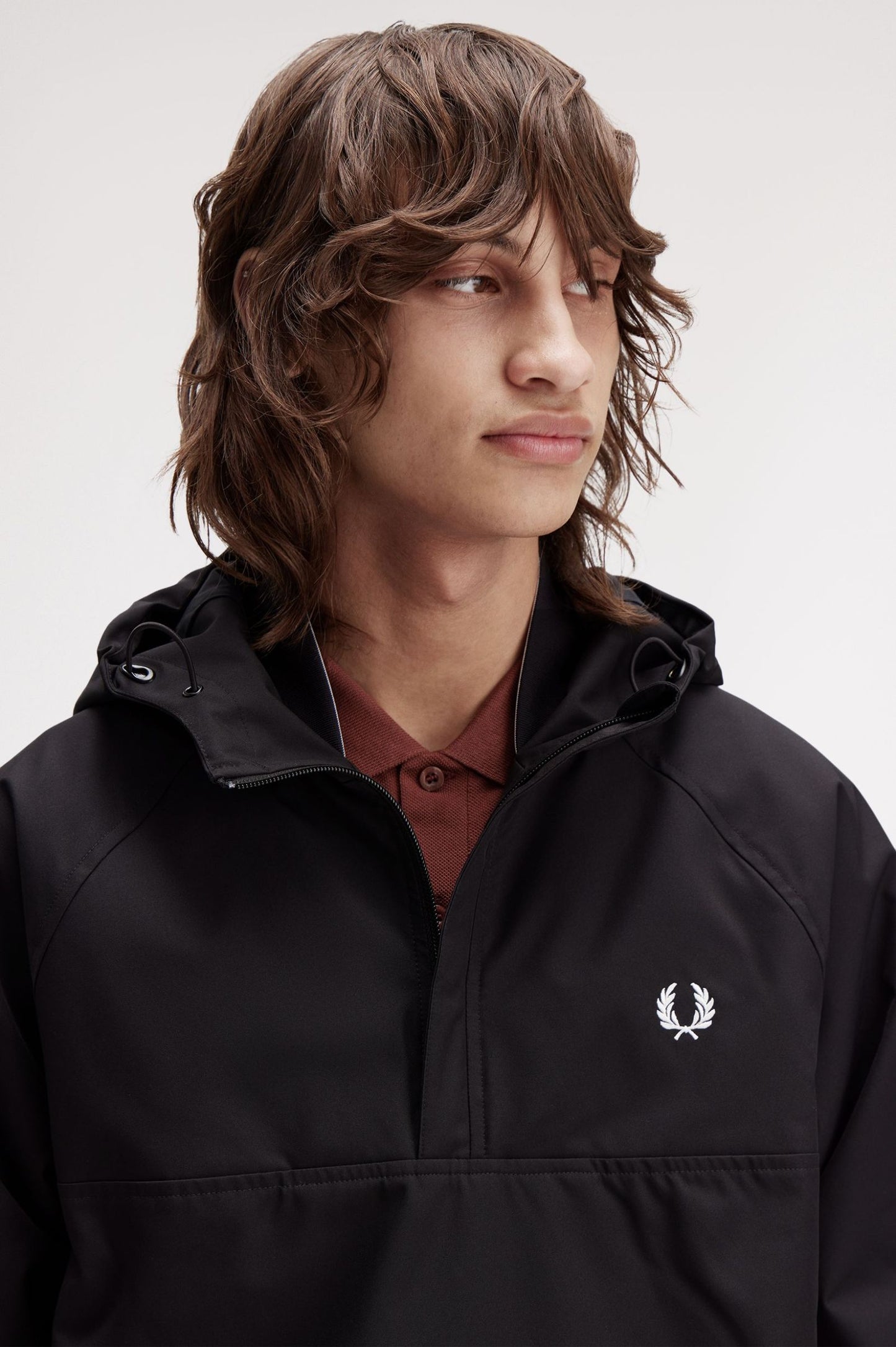 Fred Perry Training Smock Jacket Black