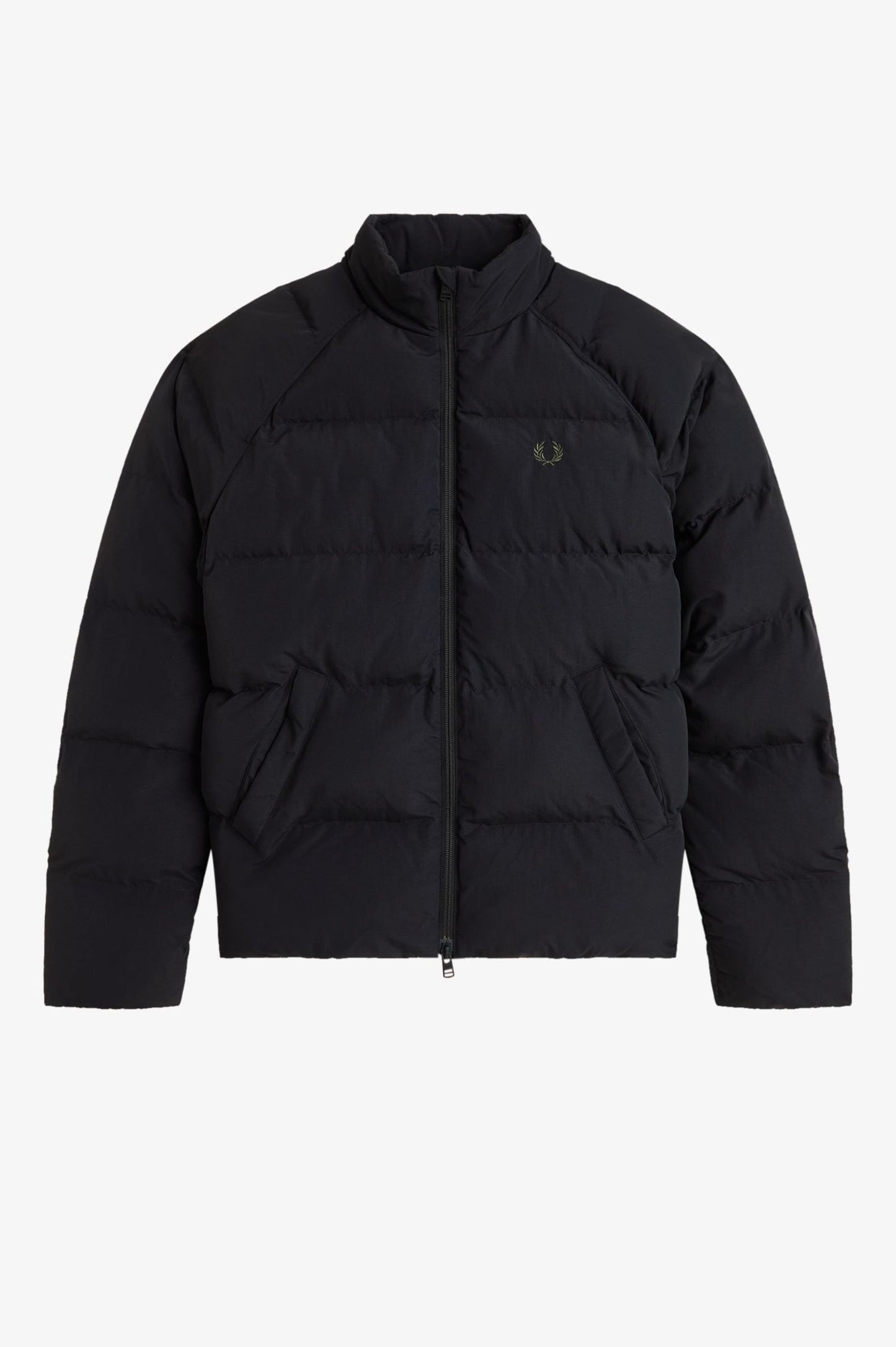 Fred Perry Raglan Sleeve Padded Jacket Black
