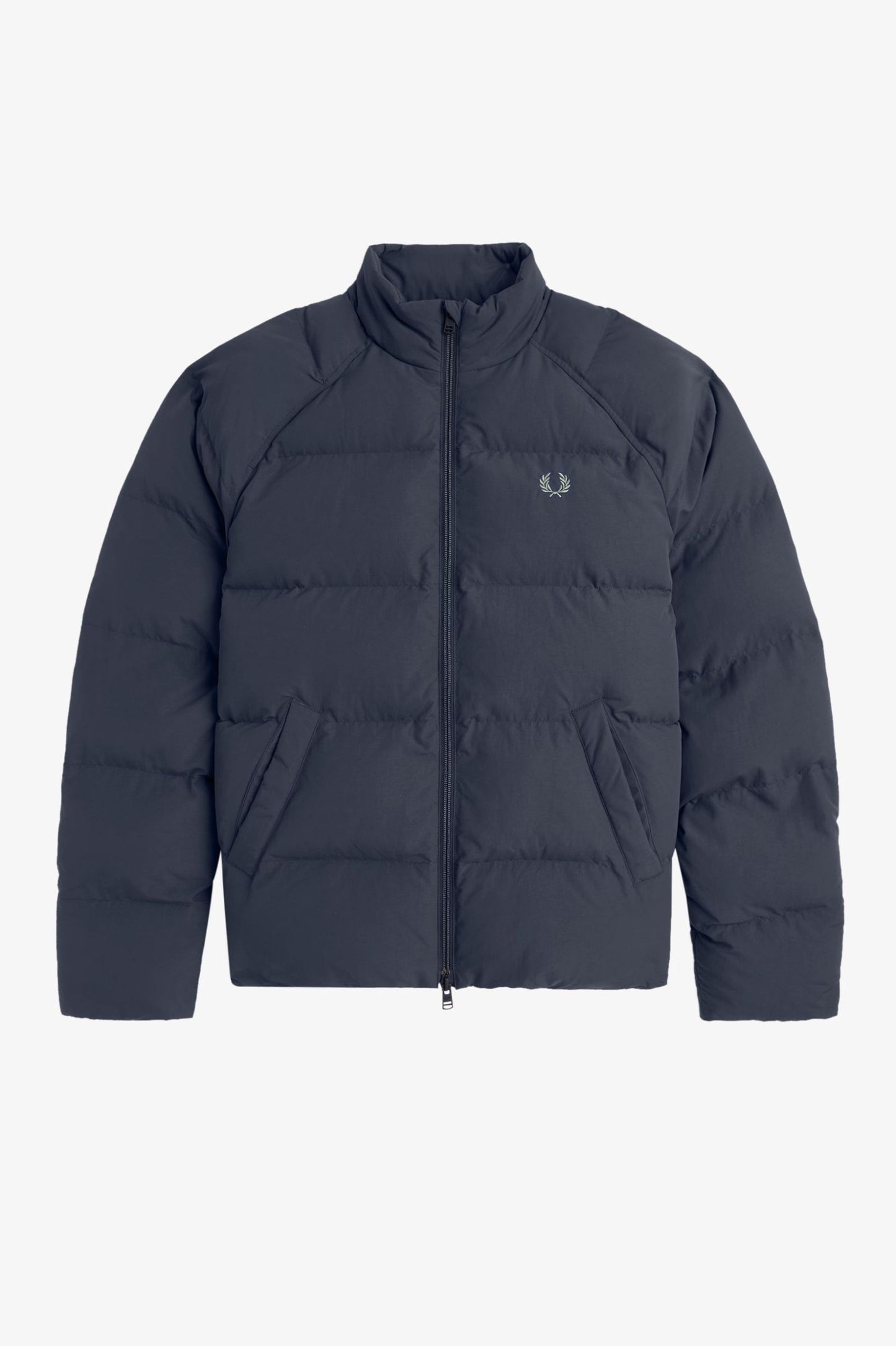 Fred Perry Raglan Sleeve Padded Jacket Dark Airforce