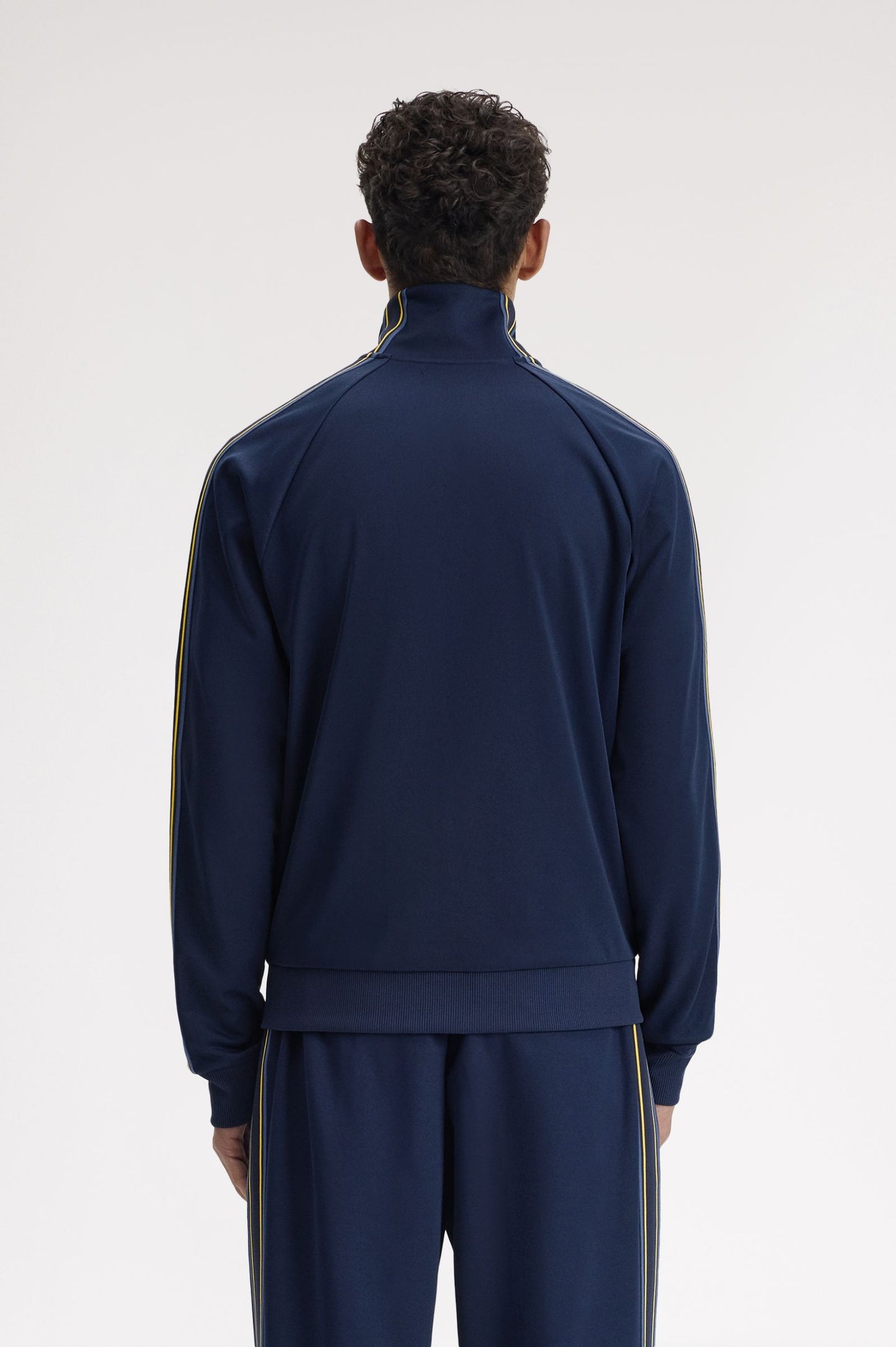 Fred Perry Tramline Tape Track Jacket Tennis Blue