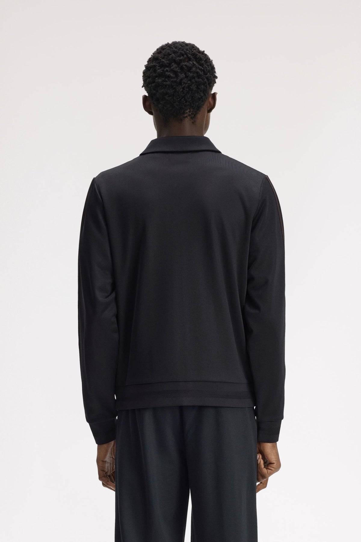 Fred Tipped Tape Track Jacket Black