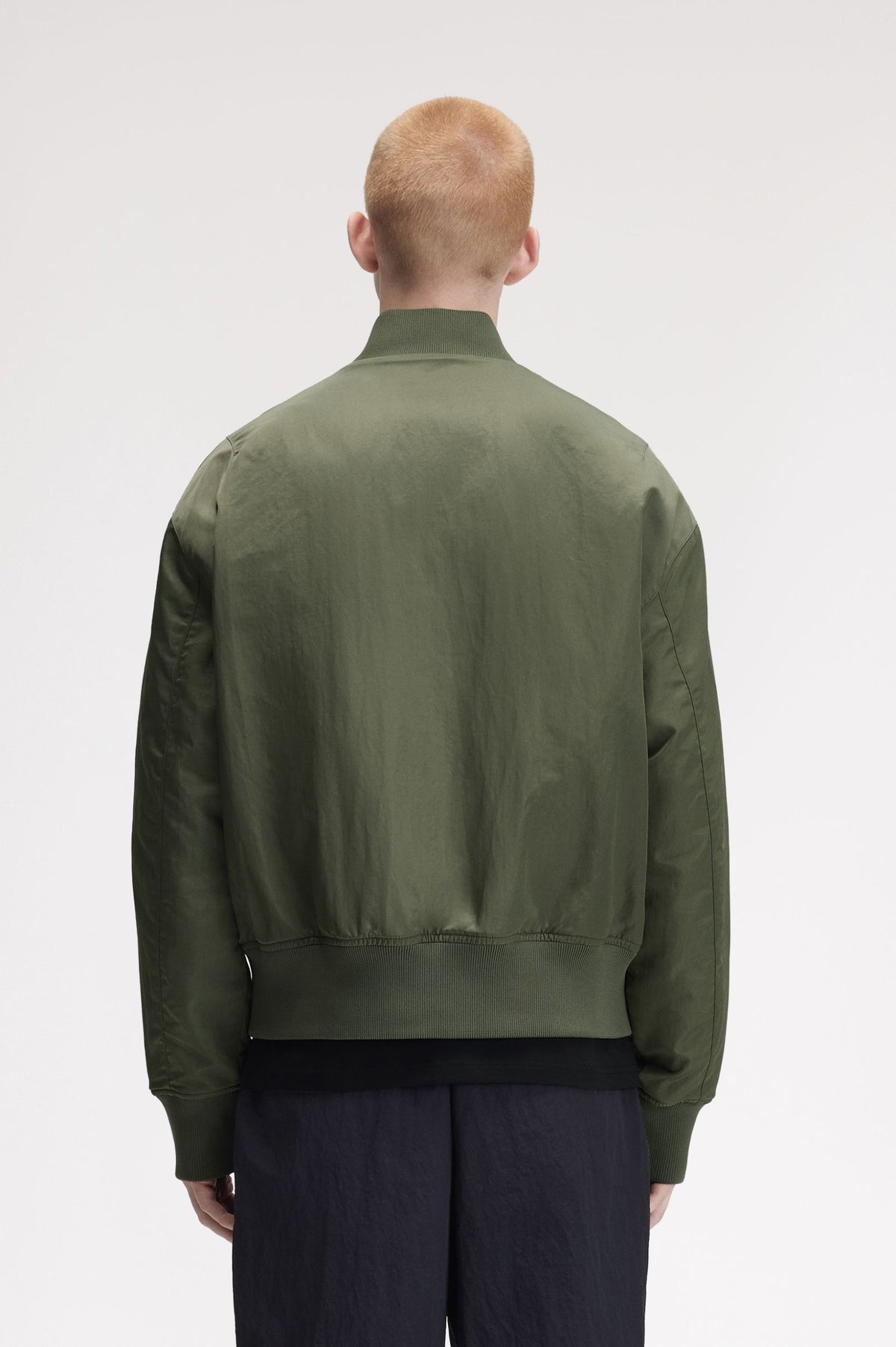 Fred Perry Quilted Tennis Bomber Jacket Laurel Wreath Green