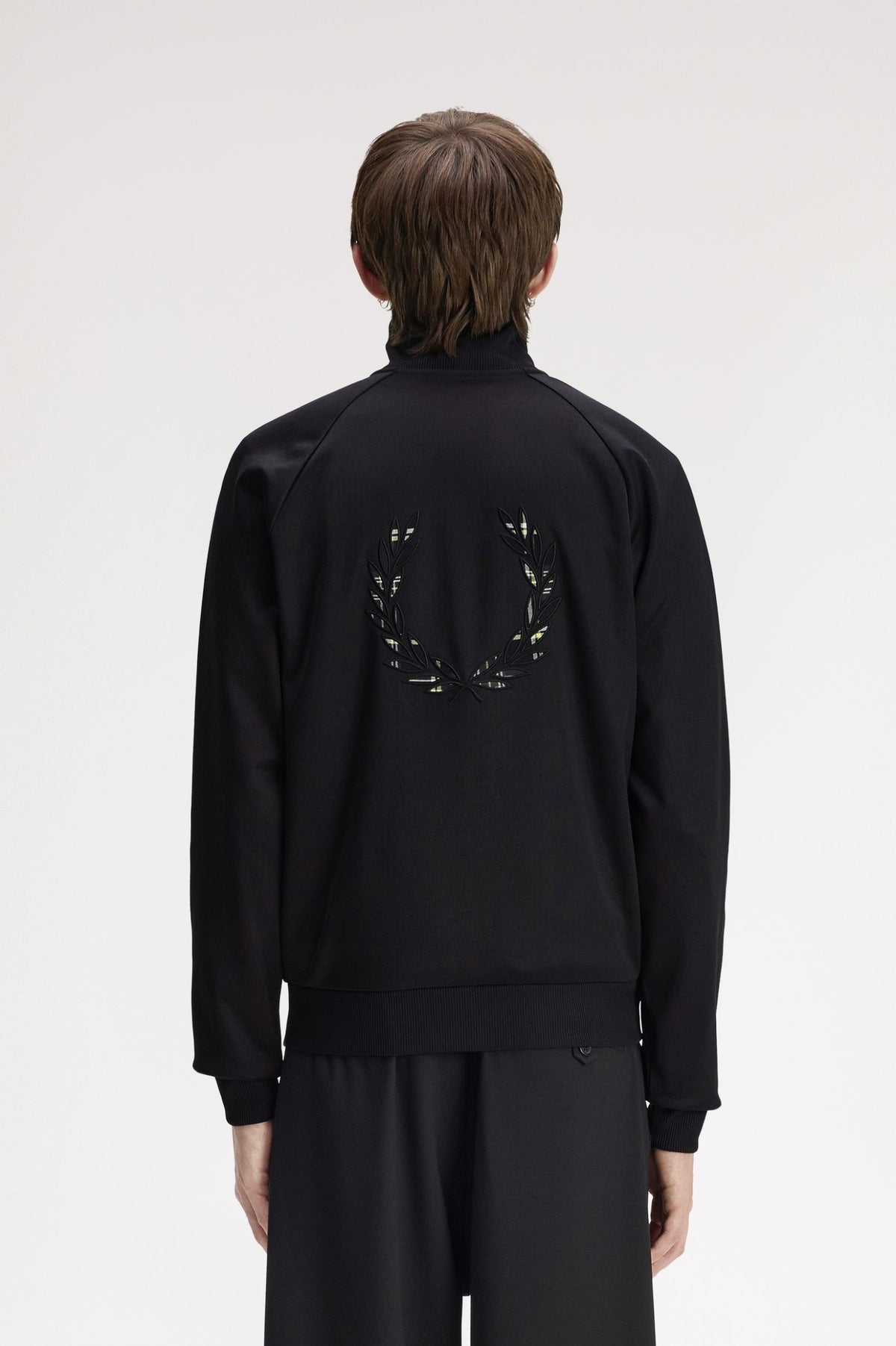 Fred Perry Laurel Wreath Back Track Jacket Black