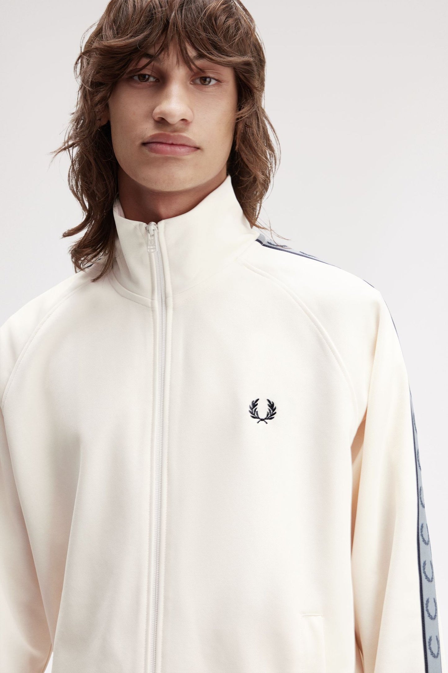 Fred Perry Contrast Tape Track Ecru / Navy