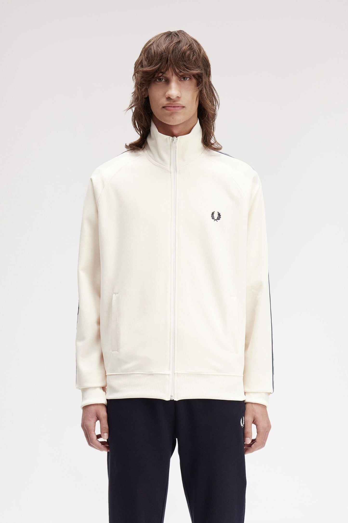 Fred Perry Contrast Tape Track Ecru / Navy