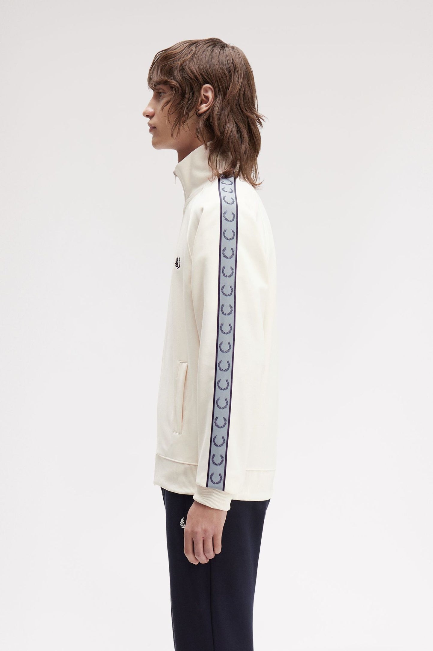 Fred Perry Contrast Tape Track Ecru / Navy