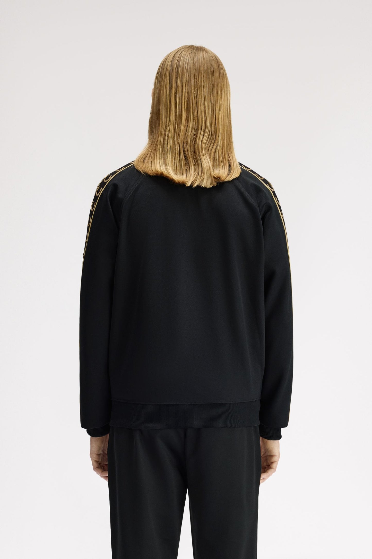 Fred Perry Contrast Tape Track Black / Champagne