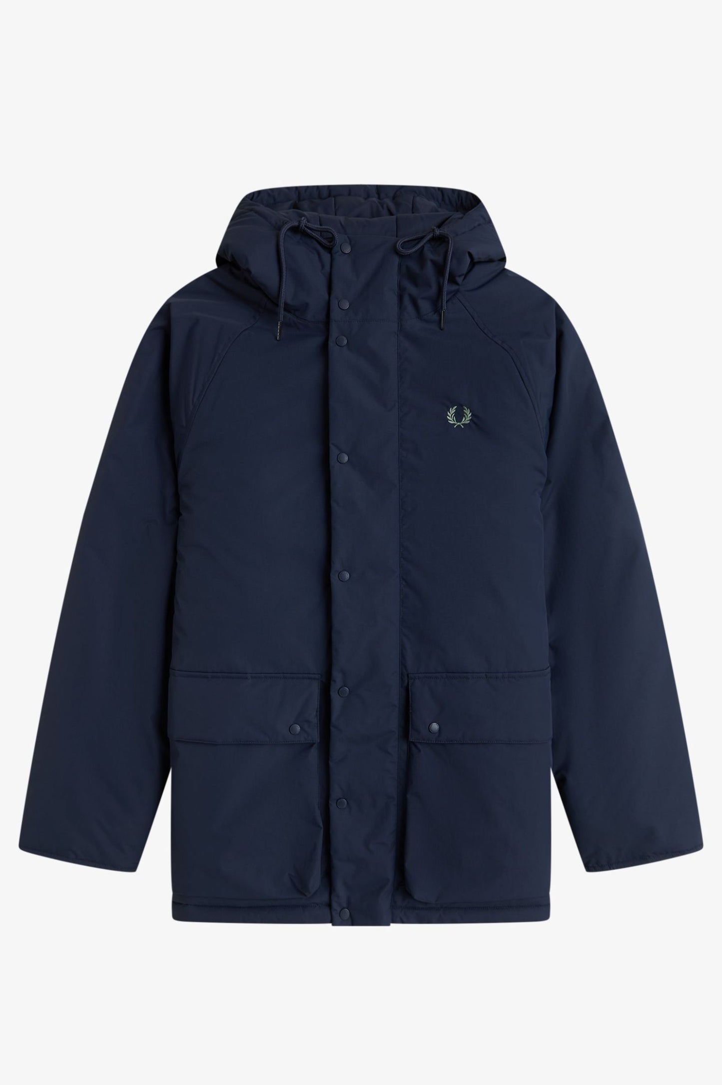 Fred Perry Padded Zip Through Jacket Dark Airforce
