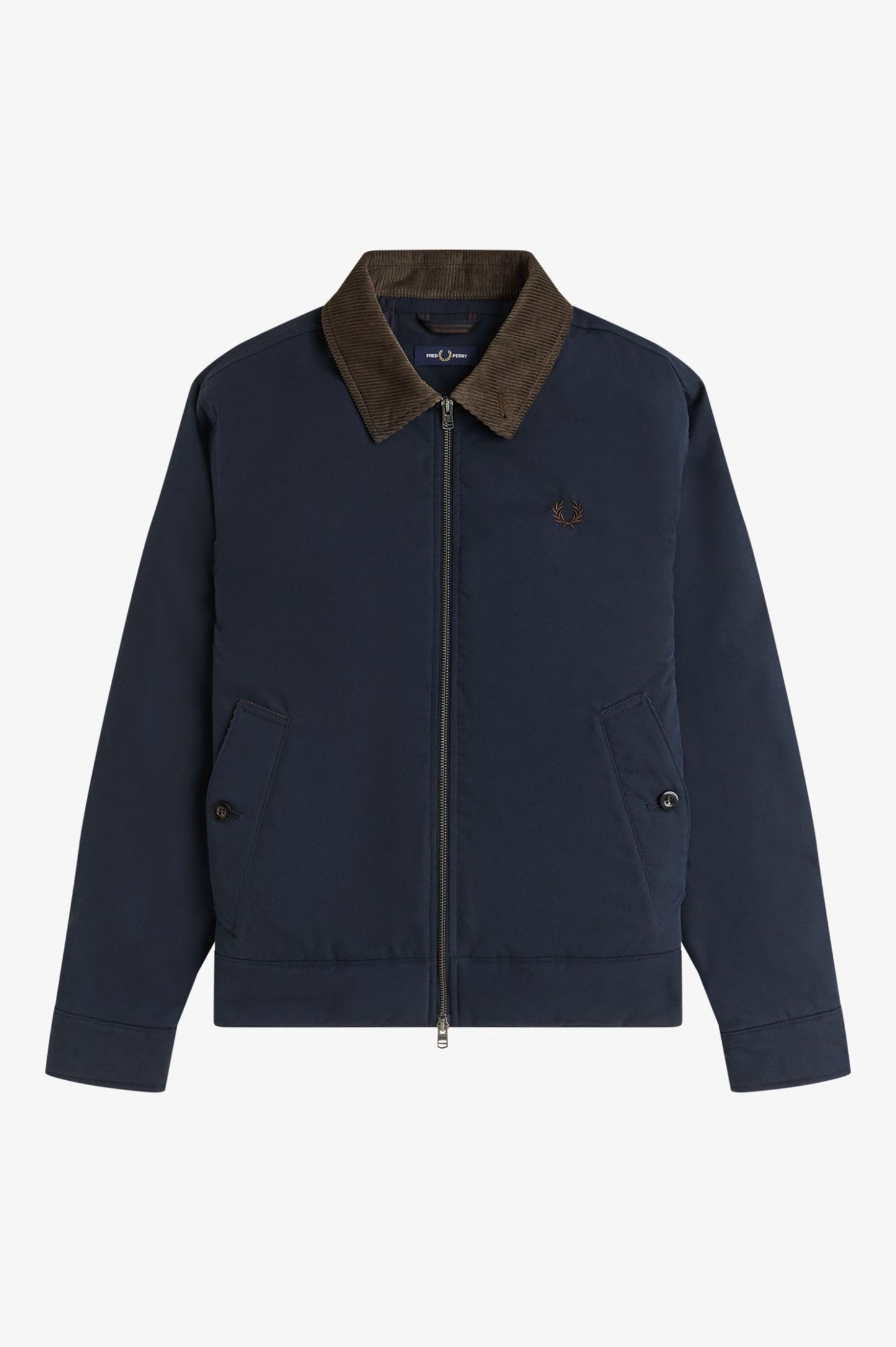 Fred Perry Cotton Caban Jacket Navy