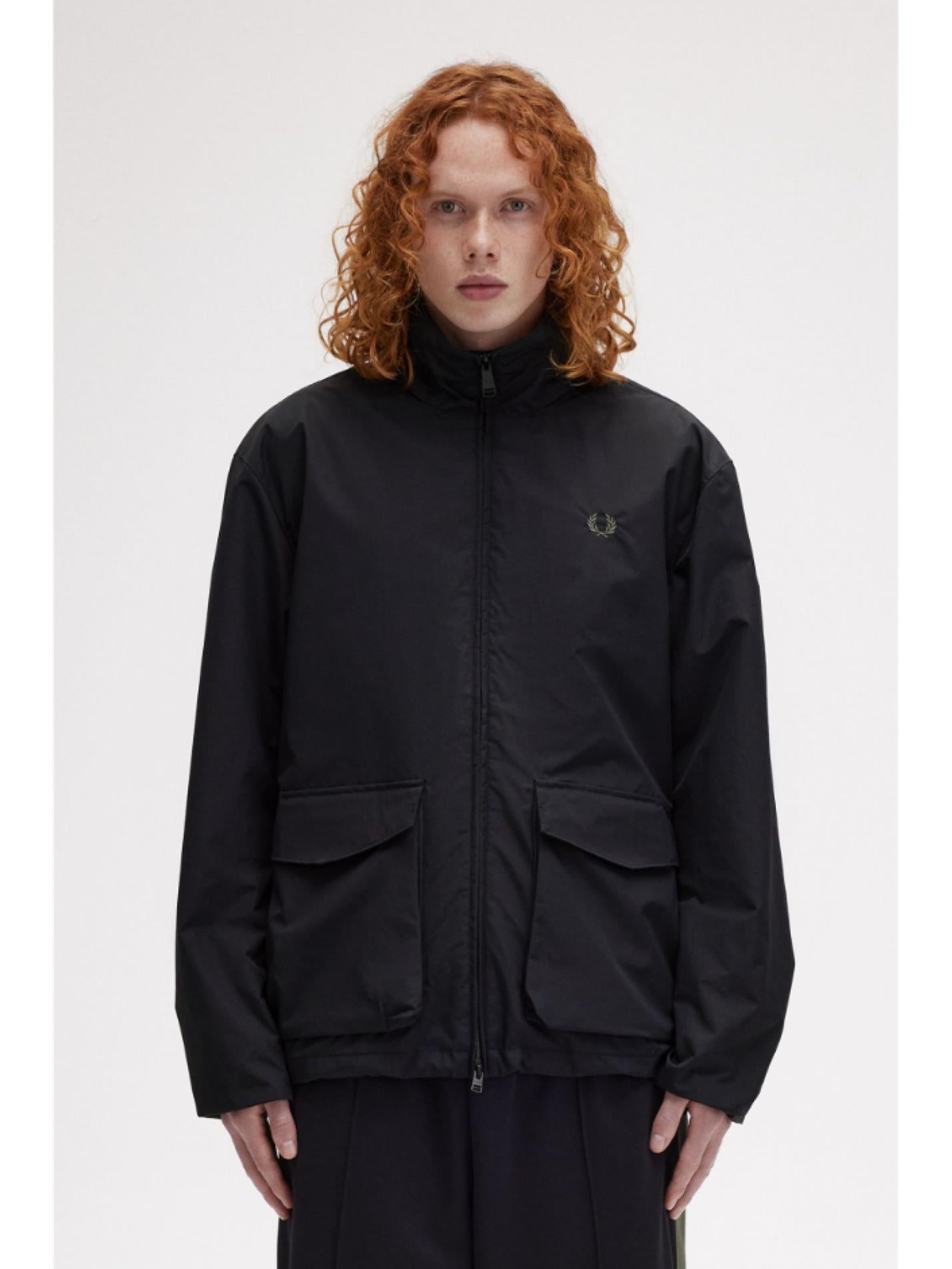 Fred Perry Fred Perry Padded Pocket Detail Jacket Black