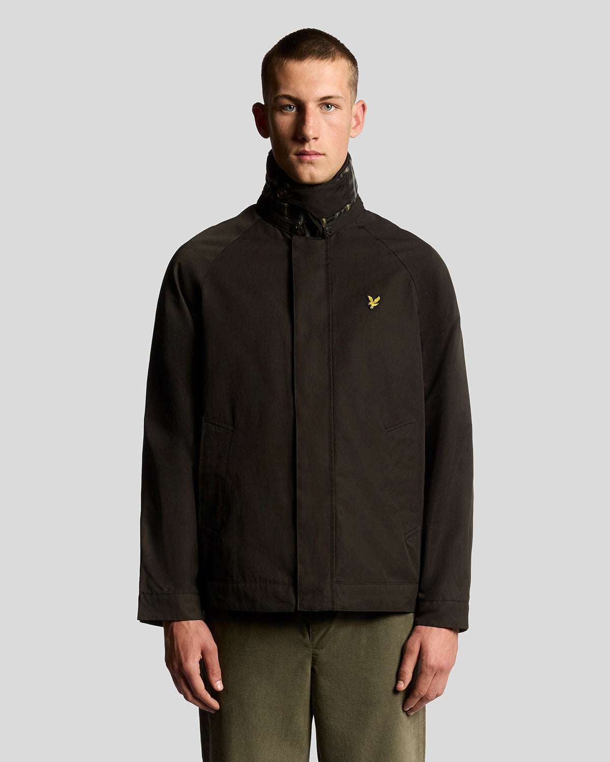 Lyle & Scott Tartan Lined Hunting Jacket Black