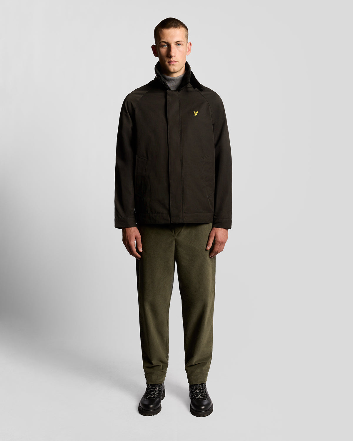 Lyle & Scott Tartan Lined Hunting Jacket Black