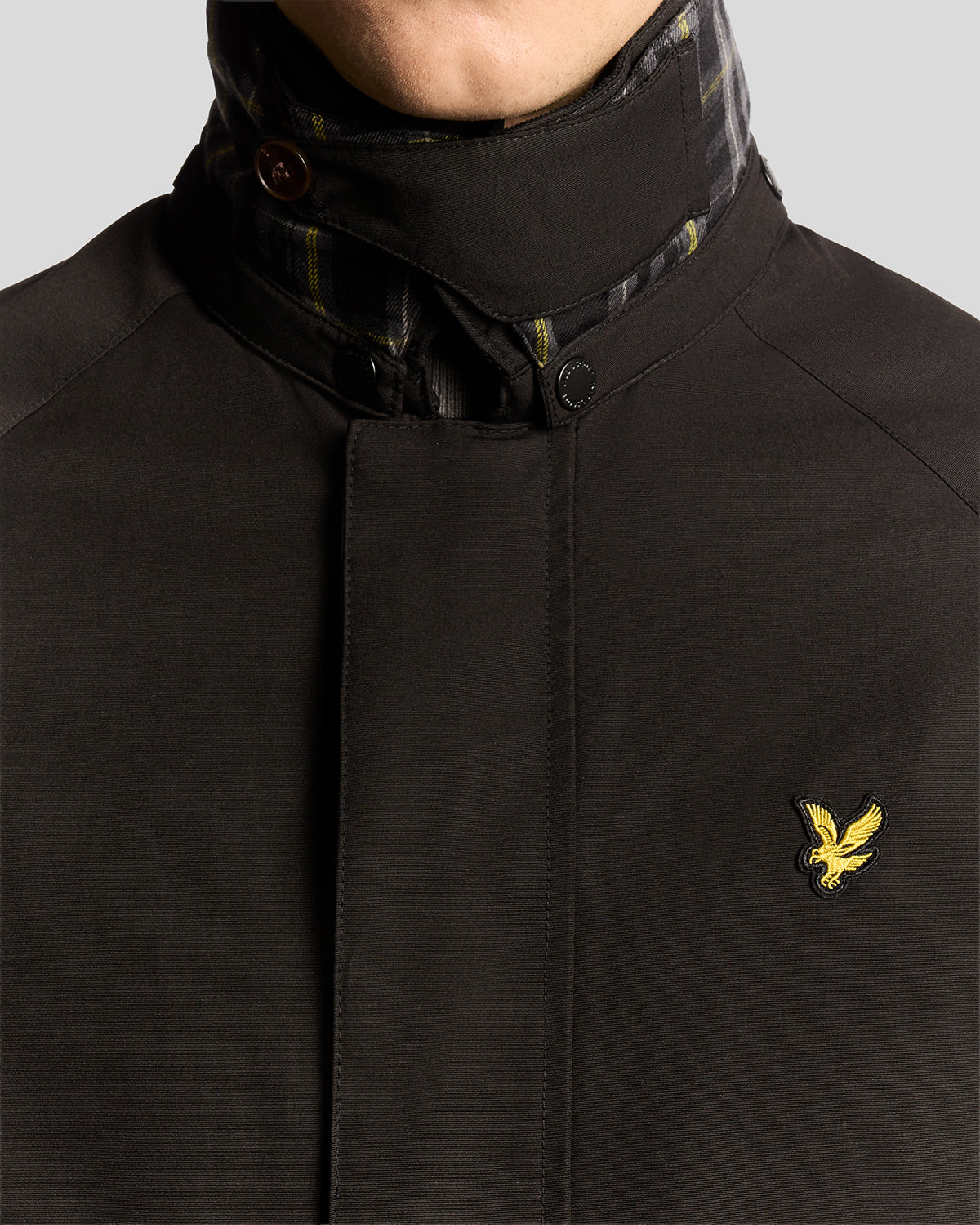Lyle & Scott Tartan Lined Hunting Jacket Black