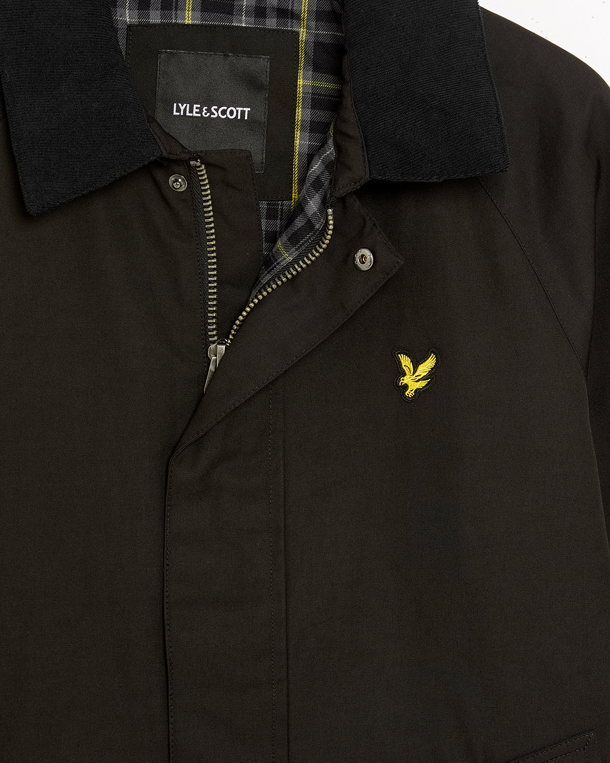 Lyle & Scott Tartan Lined Hunting Jacket Black