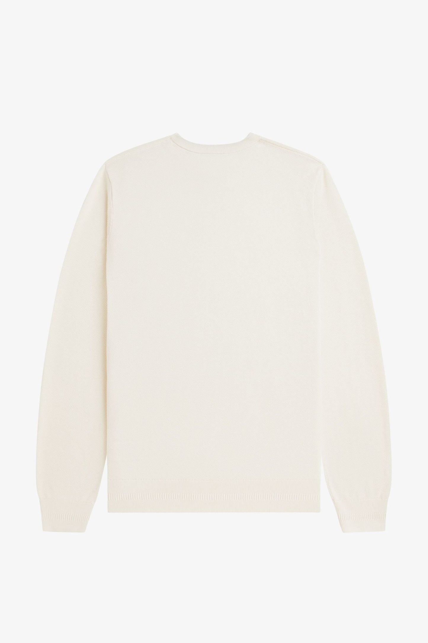 Fred Perry Piqué Stitch Jumper Ecru