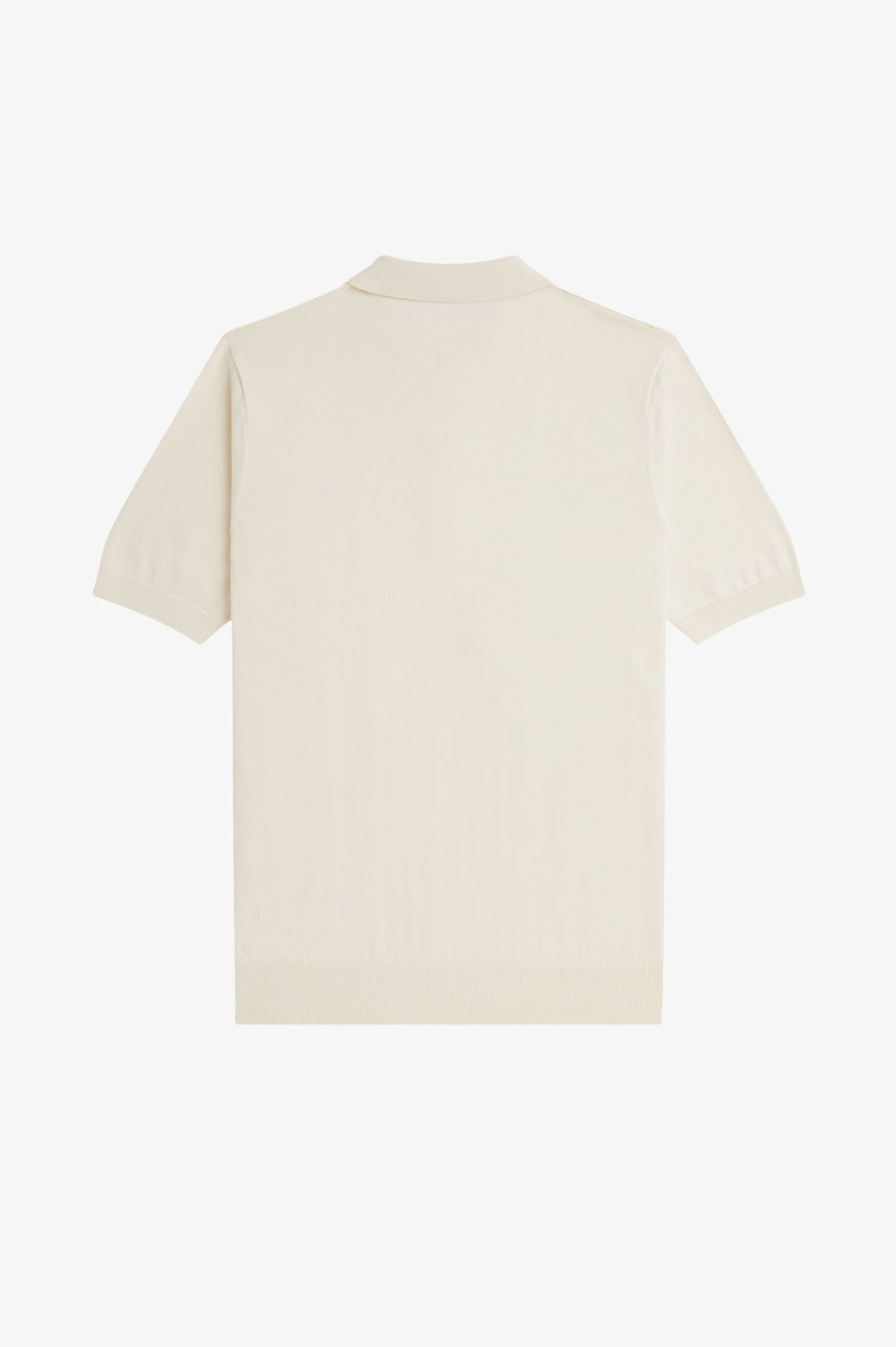 Fred Perry Textured Cable Knit Shirt Ecru
