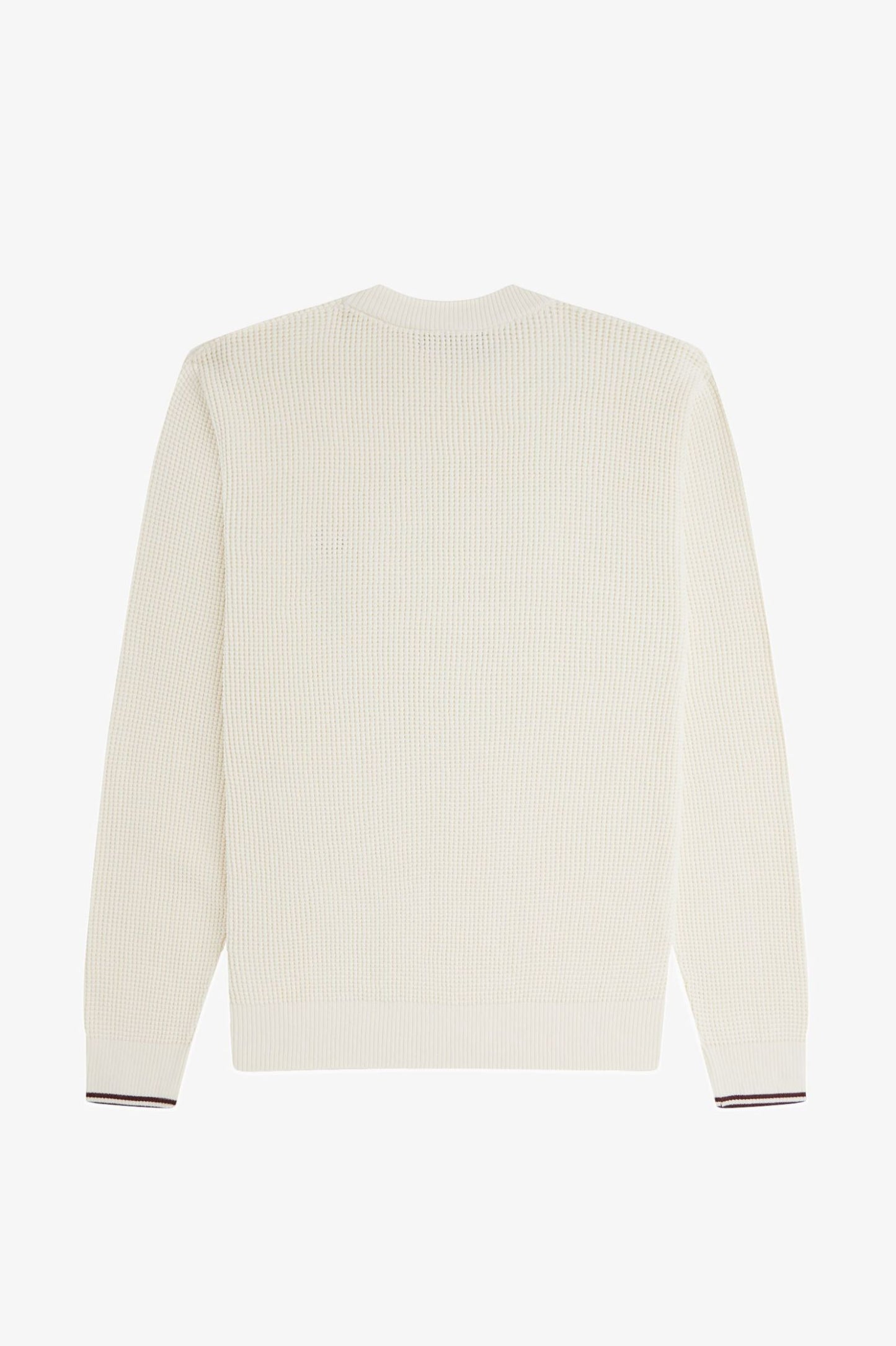 Fred Perry Waffle Stitch Jumper Ecru