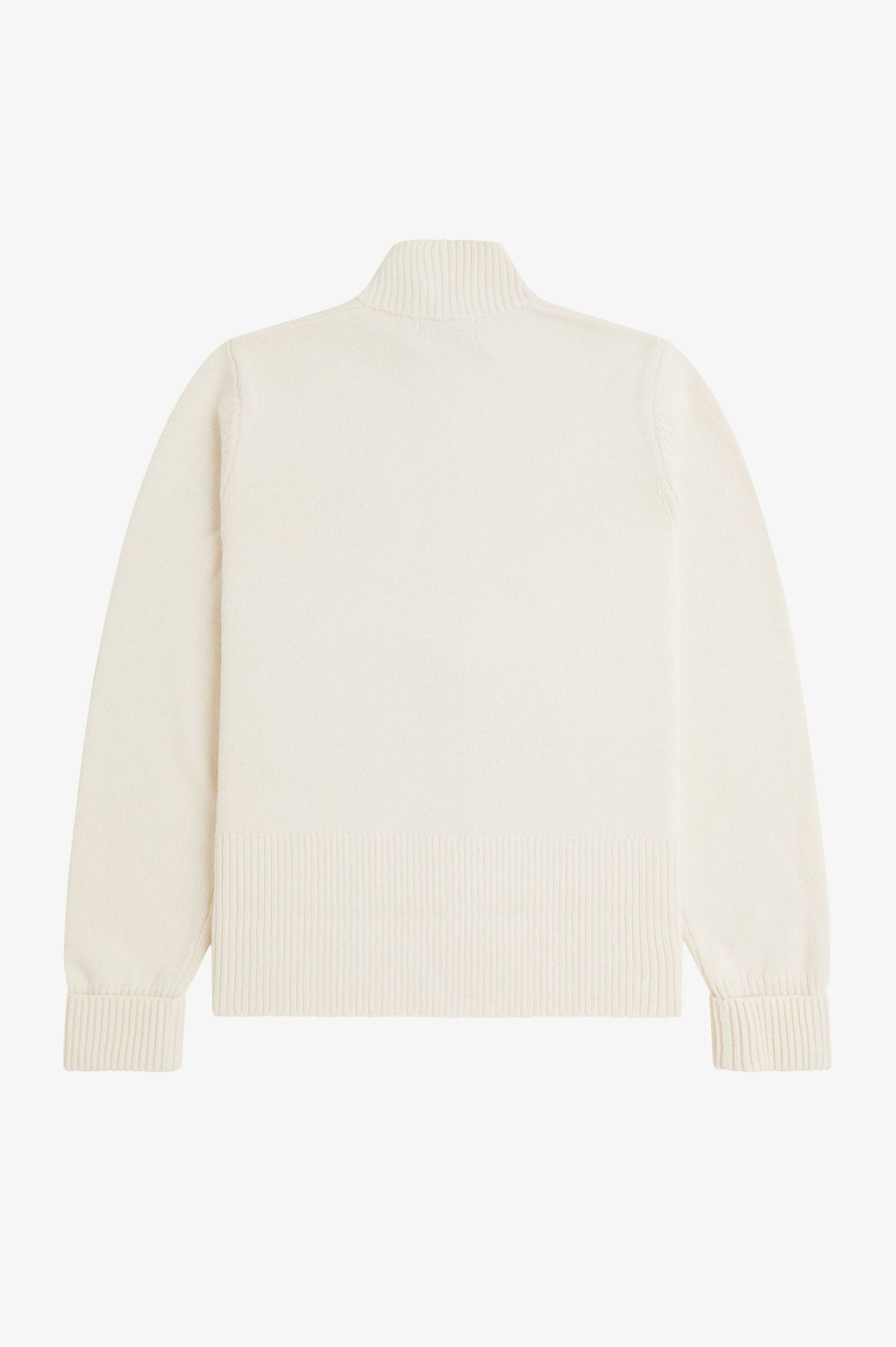 Fred Perry Chunky Rib Cardigan Ecru