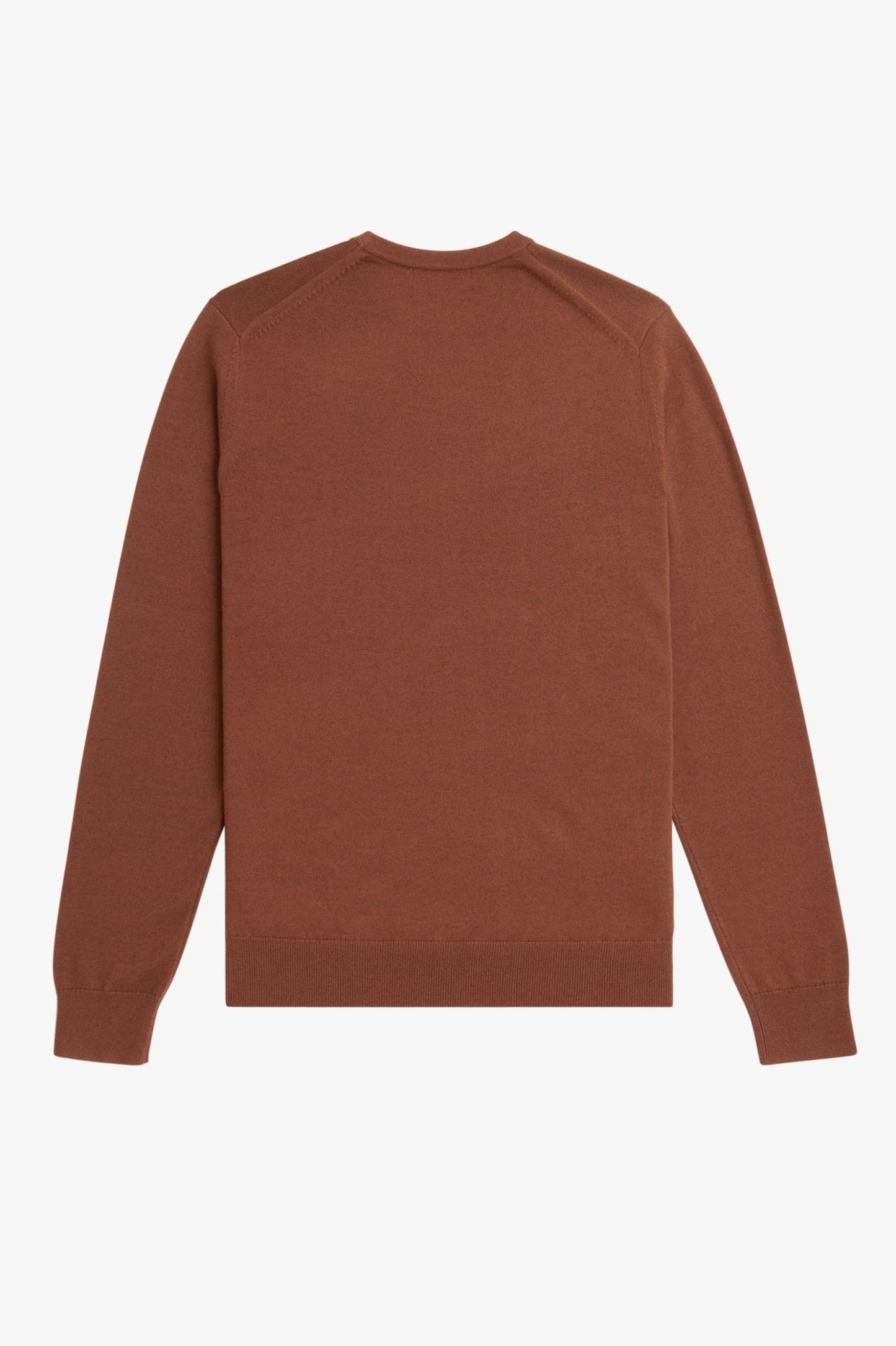 Fred Perry Classic Crew Neck Jumper Whisky Brown