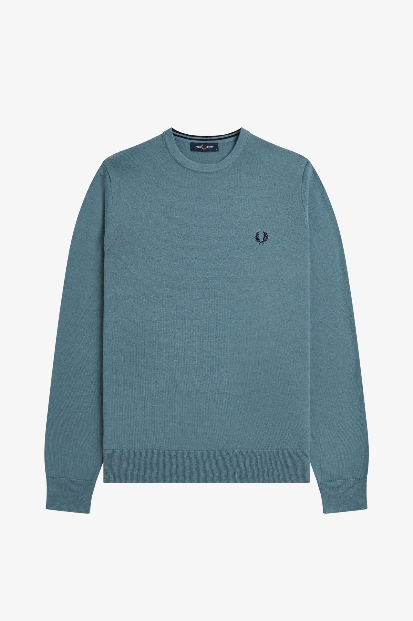 Fred Perry Classic Crew Neck Jumper Stockport Blue