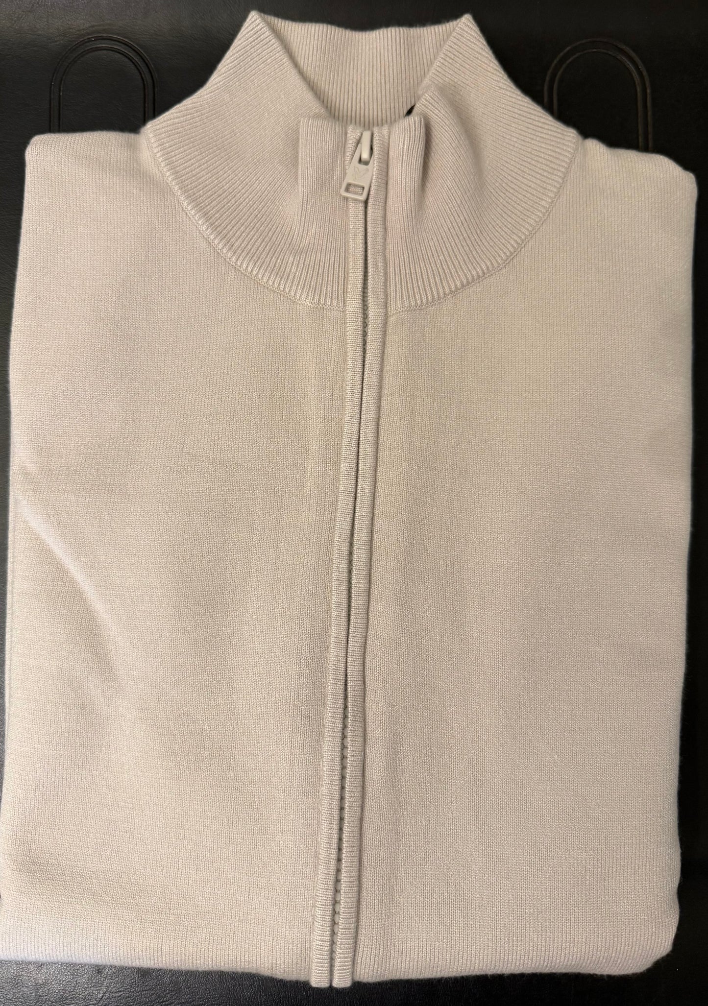 Lyle & Scott Mesh Logo Gebreid Track Jacket Putty