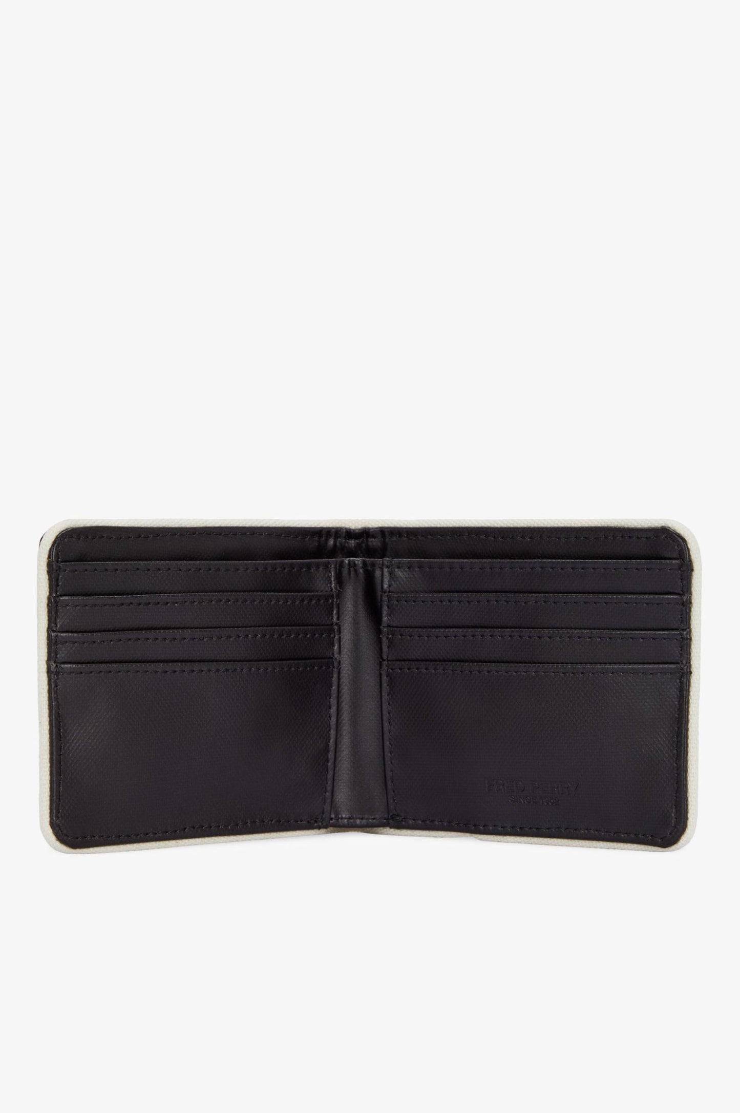 Fred Perry Laurel Wreath Billfold Wallet Black / Ecru