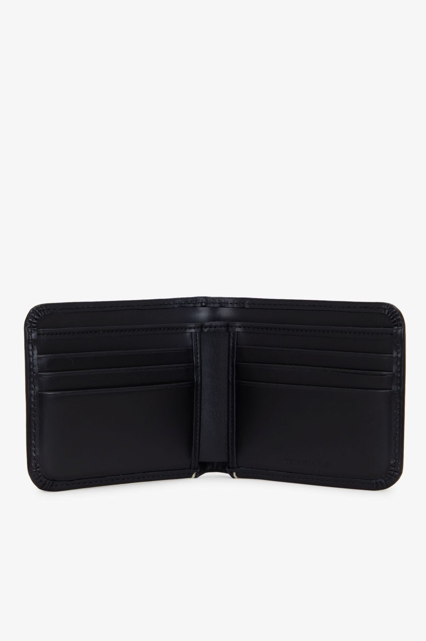 Fred Perry Box Leather Billfold Wallet Black