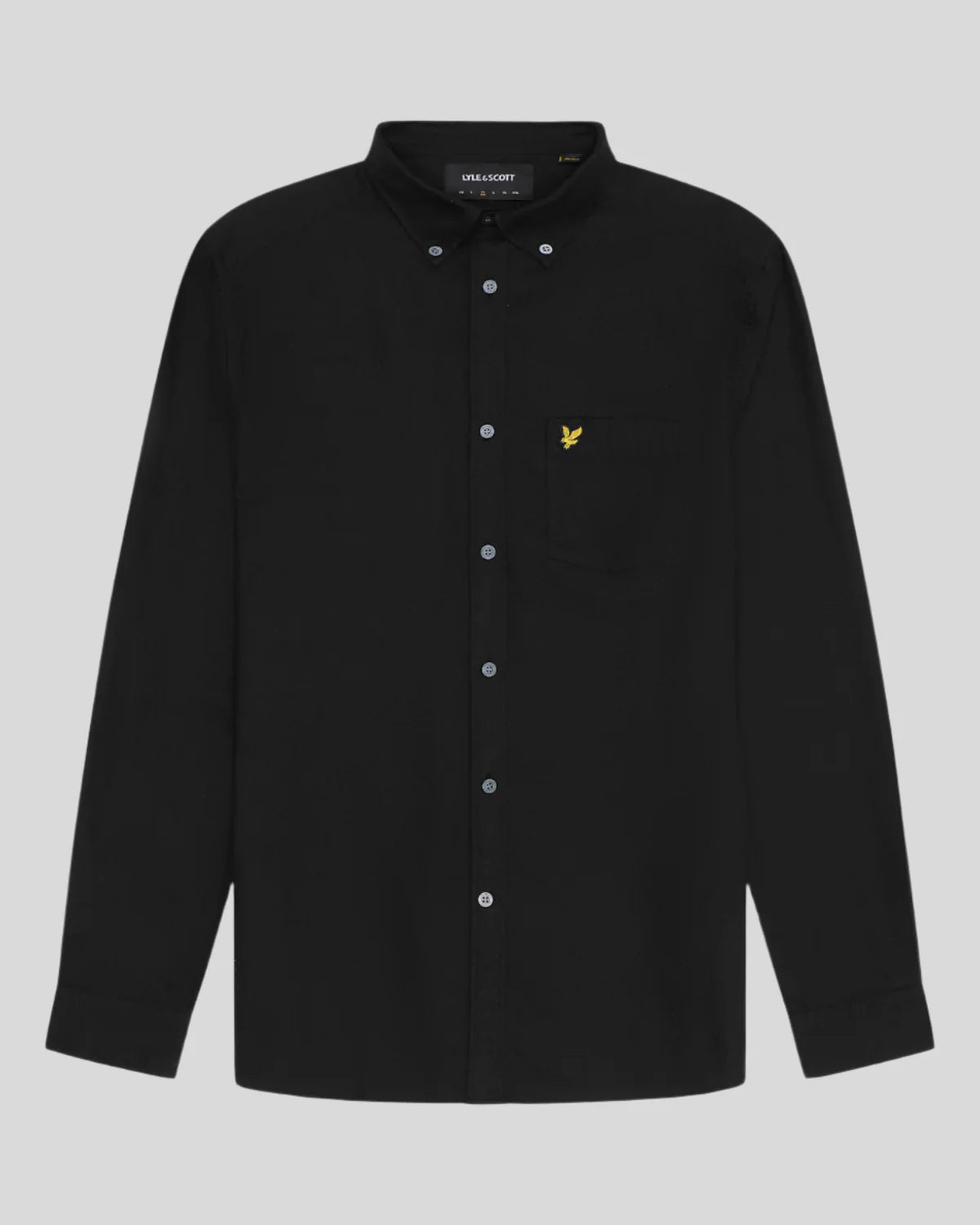 Lyle & Scott Katoenen Oxford Overhemd Black