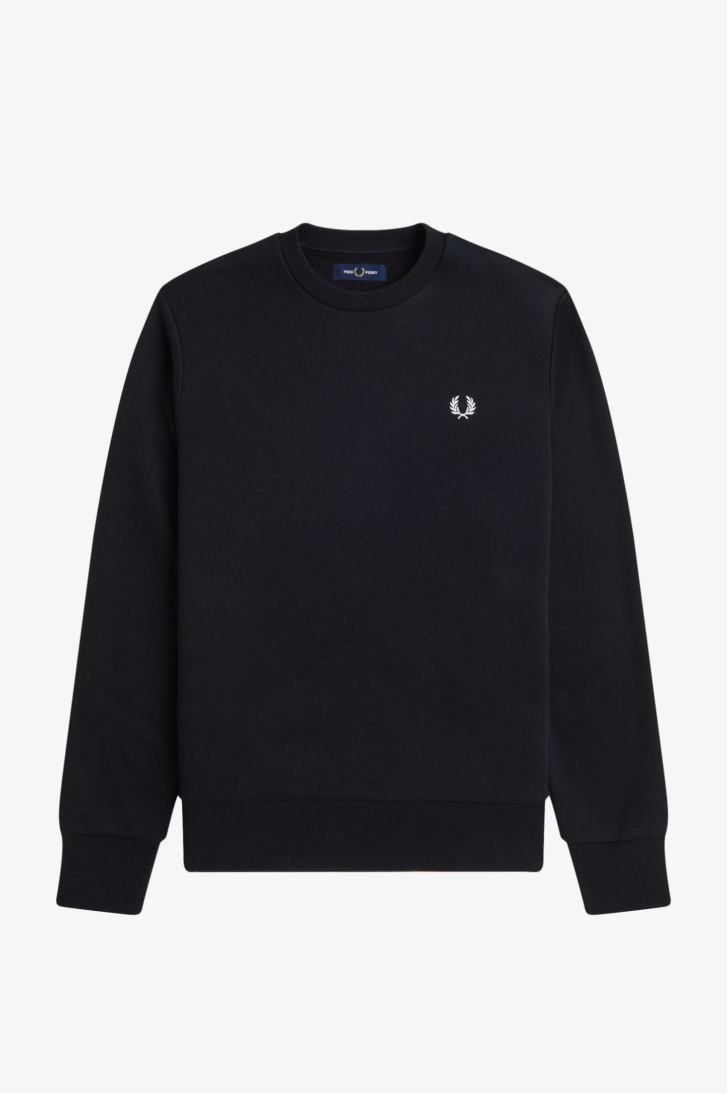 Fred Perry Bold Branding Crewneck Sweatshirt Black