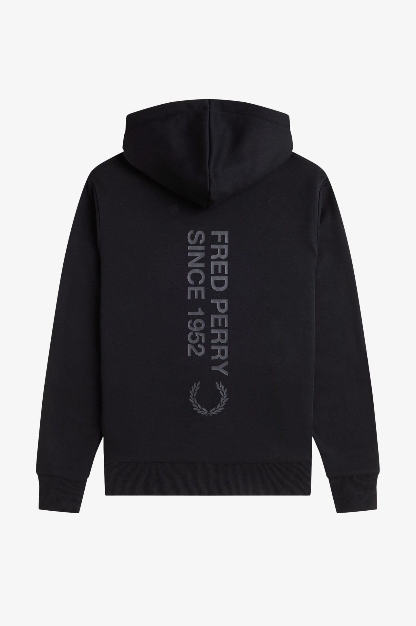 Fred Perry Bold Branding Hooded Sweatshit Black