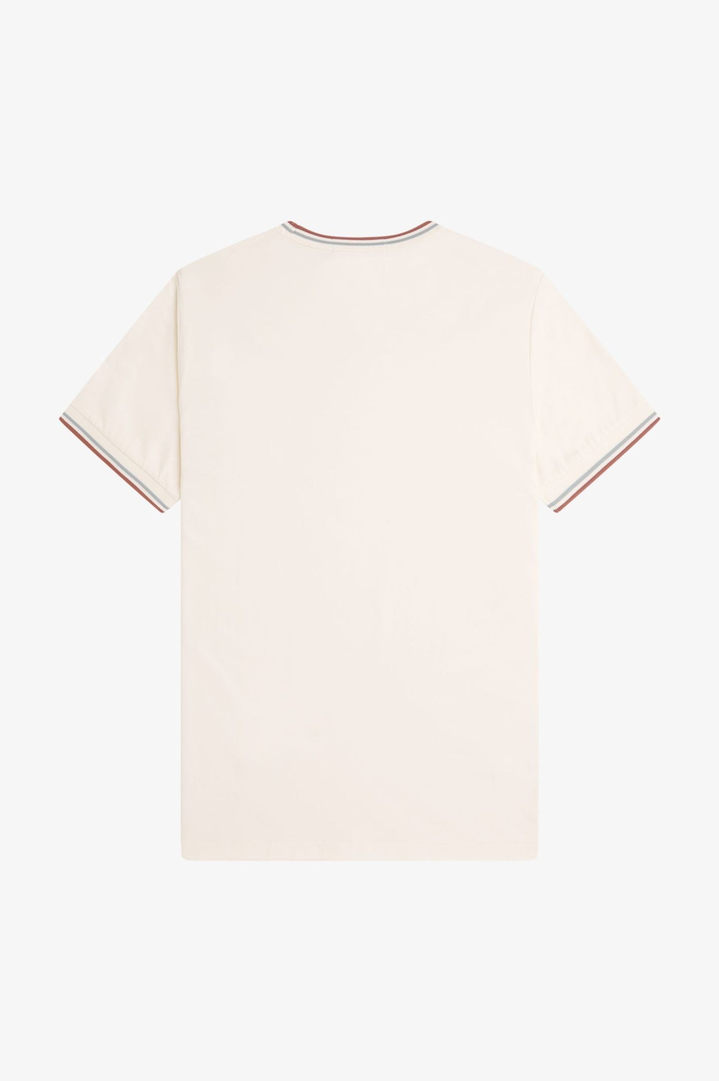 Fred Perry Twin Tipped T-Shirt Ecru / Silver Blue / Cinnamon