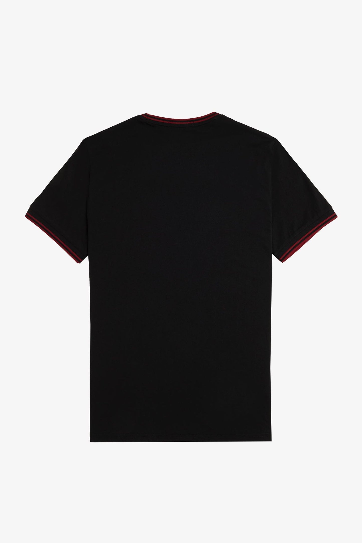 Fred Perry Twin Tipped T-Shirt Black / Burned Red