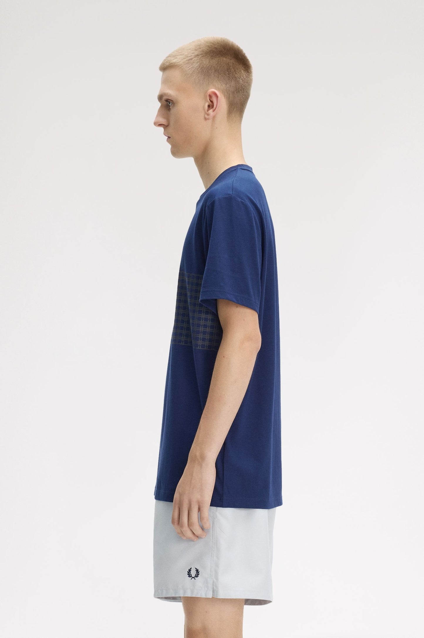 Fred Perry Tennis Net Graphic T-Shirt French Navy